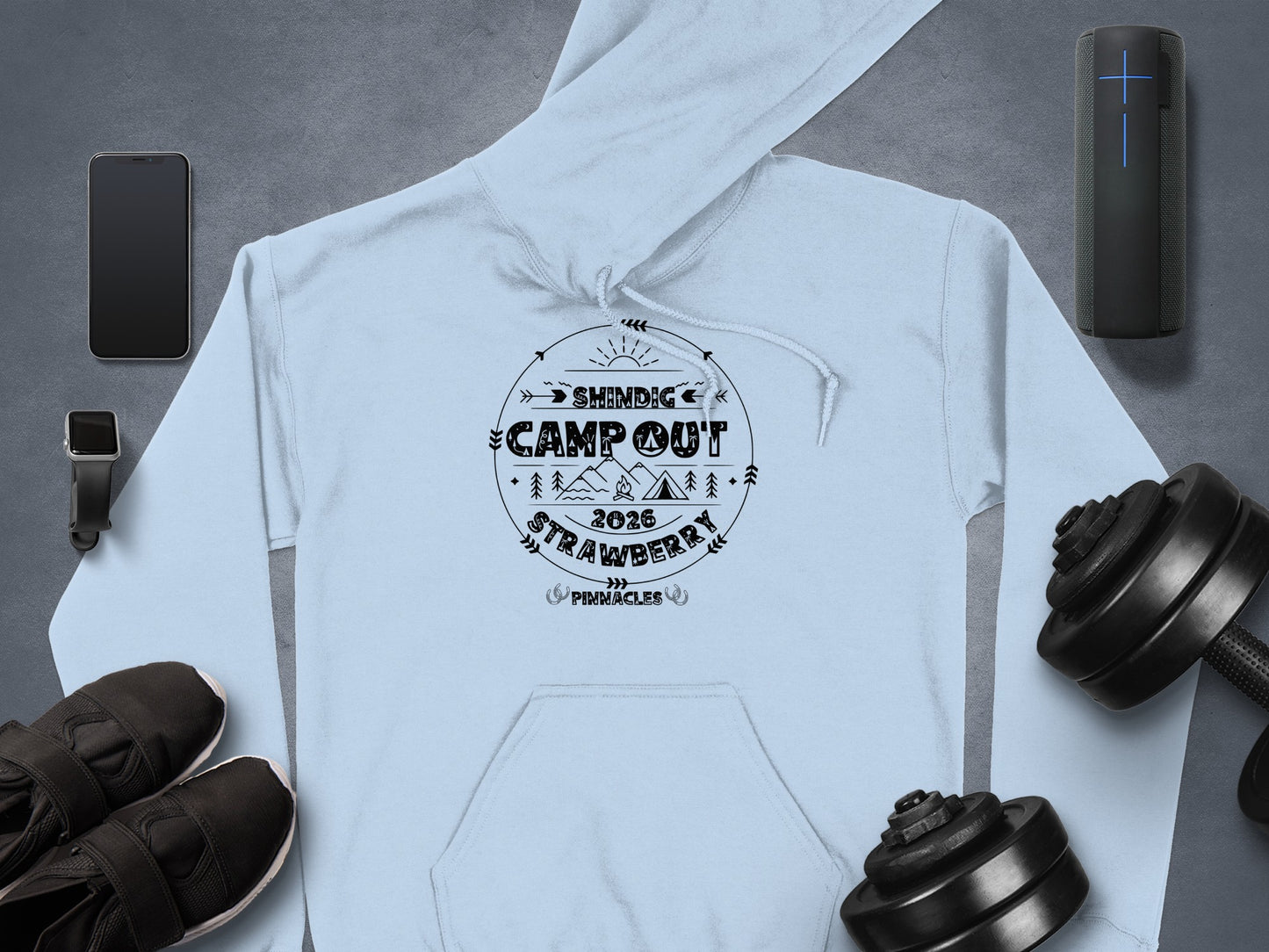 Shindig Campout 2023 Strawberry Pinnacles Hoodie