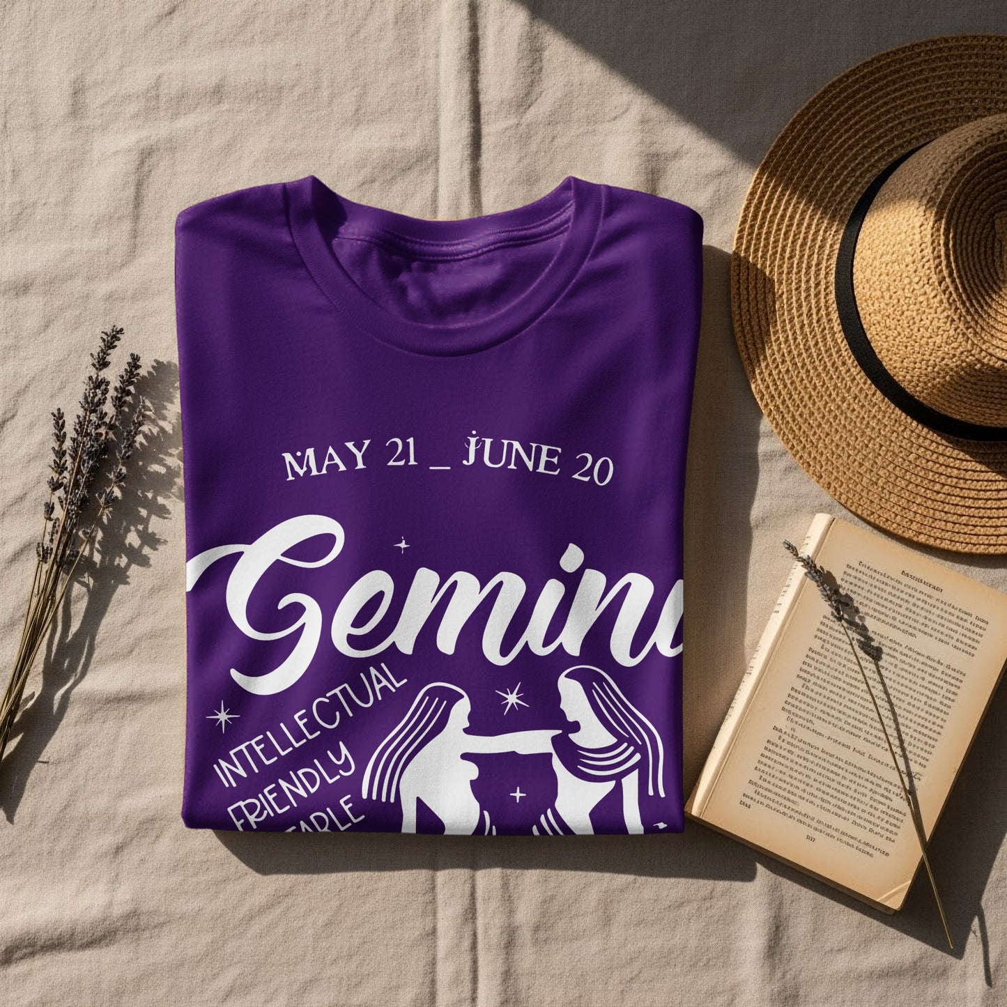 Gemini May 21 to June 20 Zodiac Sign T-shirt