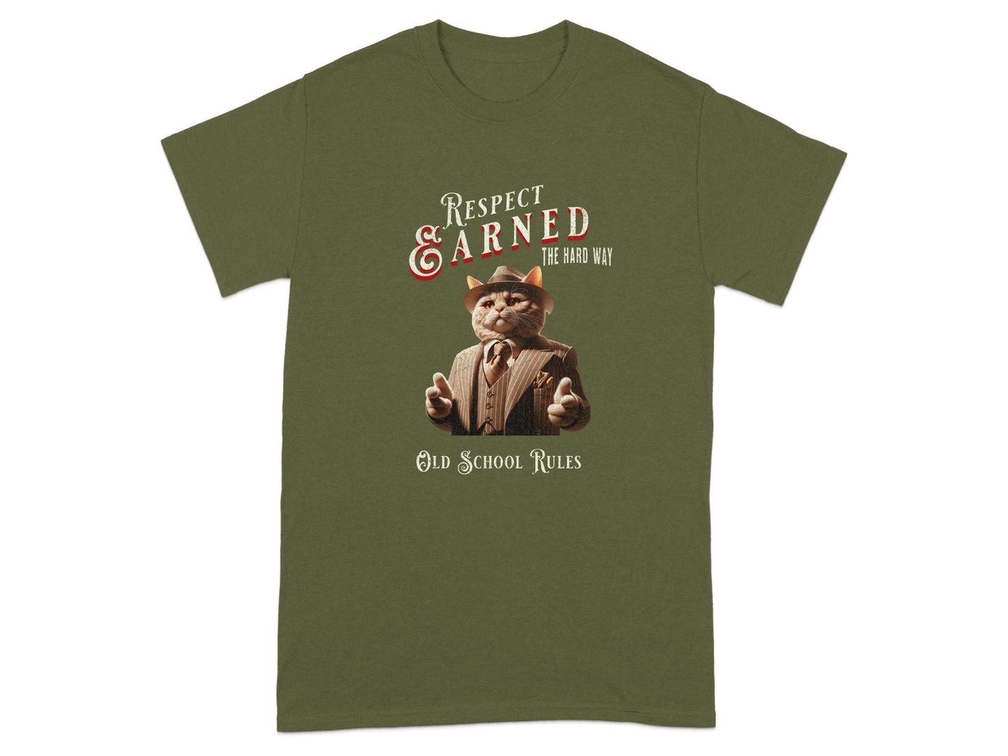 Respect & Earned The Hard Way Old School Rules Cat product type