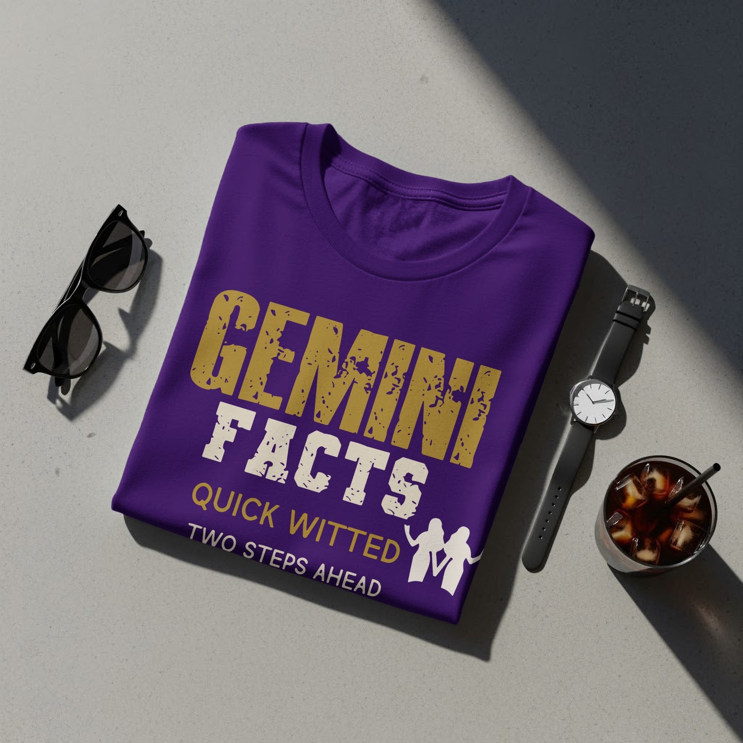 Gemini Facts Quick Witted Two Steps Ahead T-shirt