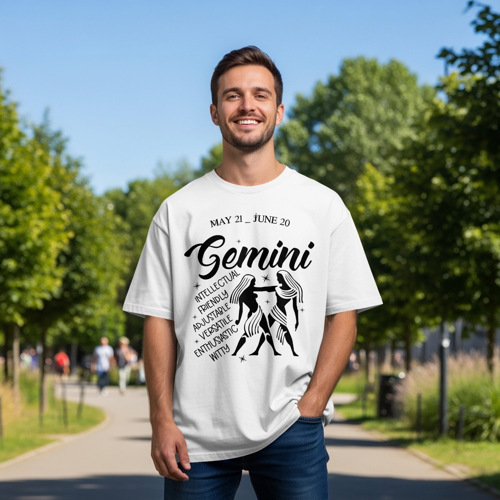 Gemini Zodiac Sign T-shirt May 21 to June 20 Tee