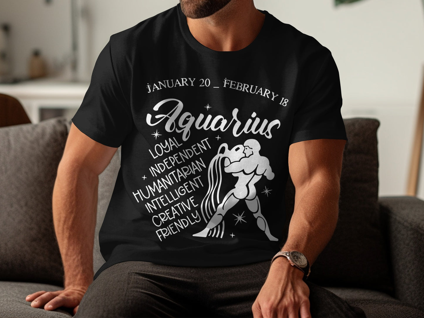 Aquarius Zodiac Sign January 20 - February 18 T-Shirt