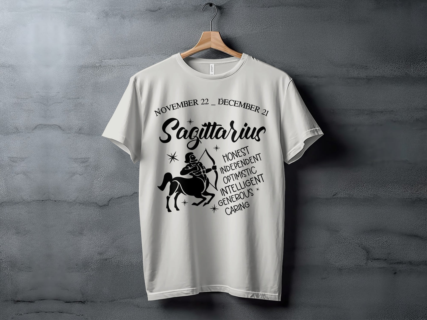 Sagittarius Zodiac Sign T-Shirt November 22 - December 21