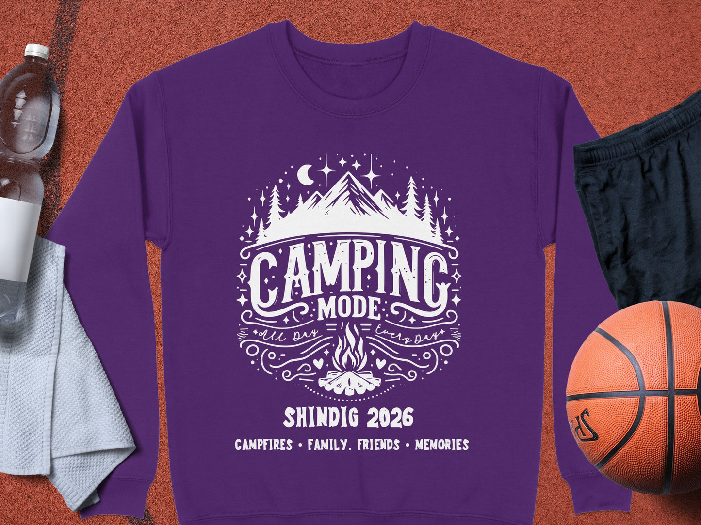 Camping Mode Shindig 2026 All Day Every Day Sweatshirt