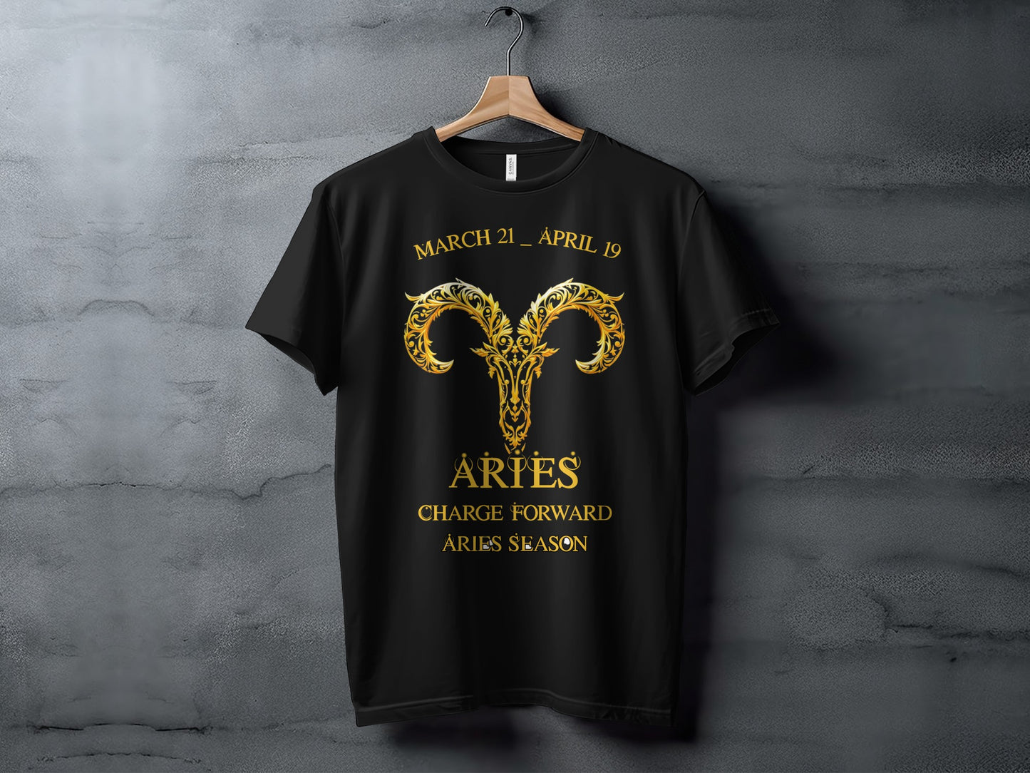 Aries Zodiac Sign Graphic Charge Forward T-shirt