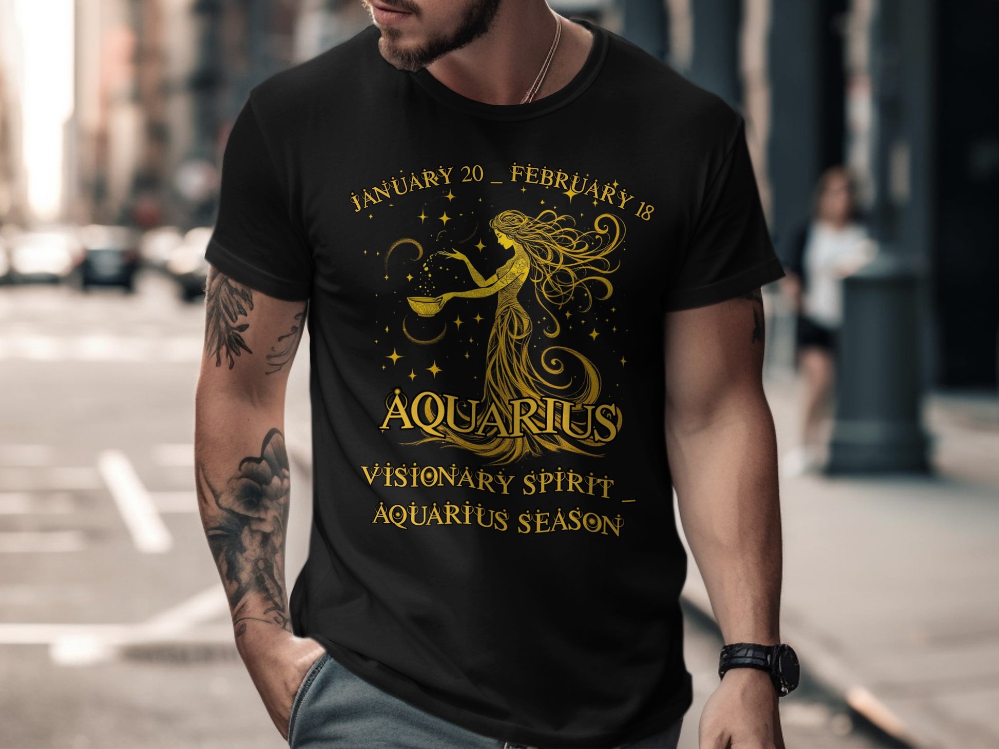Aquarius Visionary Spirit Aquarius Season T-shirt