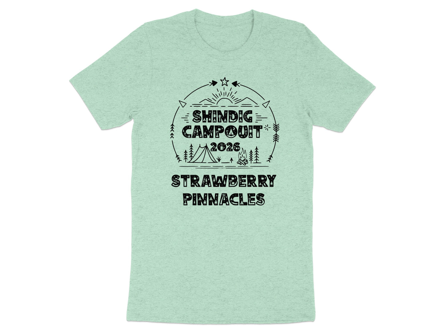 Shindig Campout 2026 Strawberry Pinnacles T-shirt