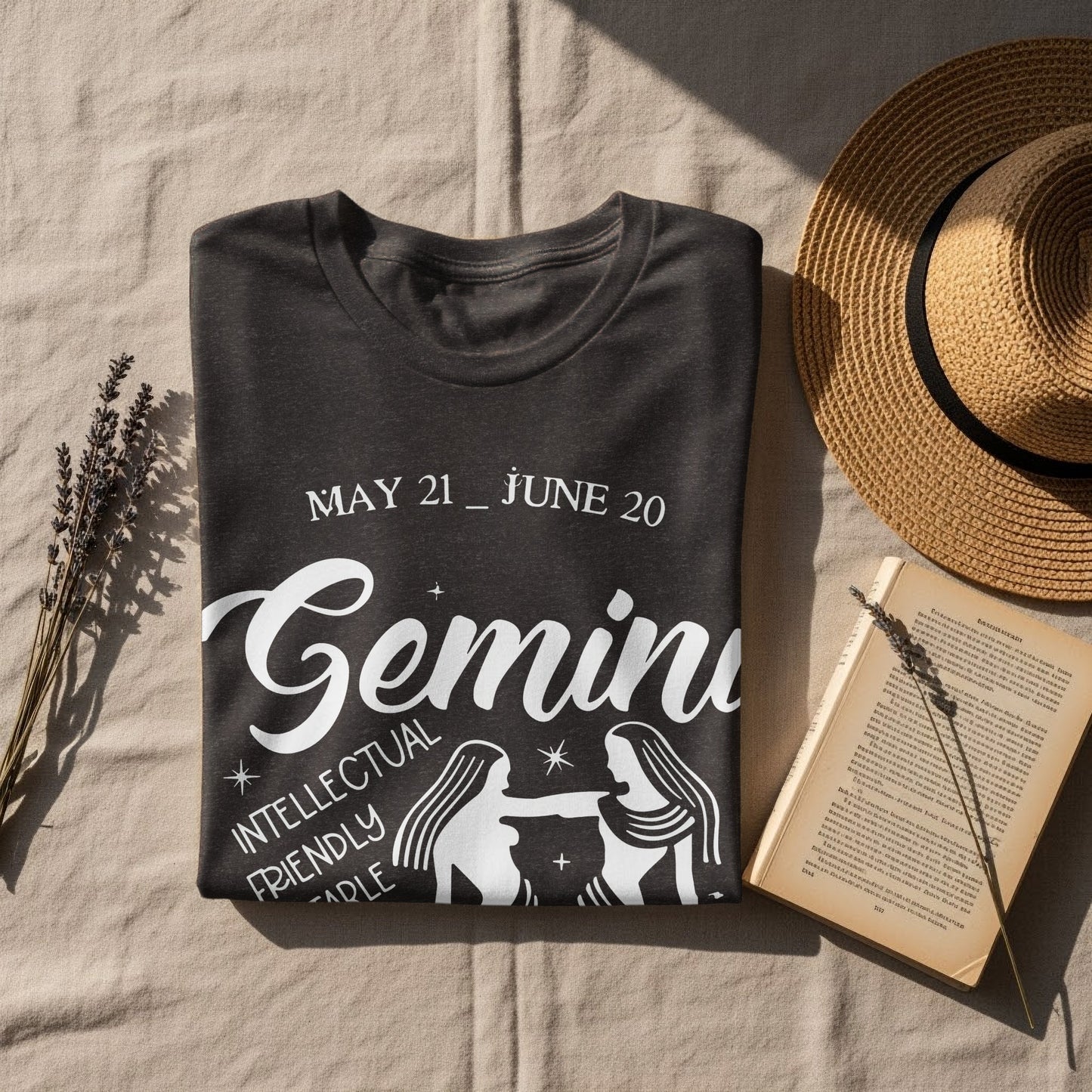 Gemini Zodiac Sign May 21 - June 20 Graphic T-shirt