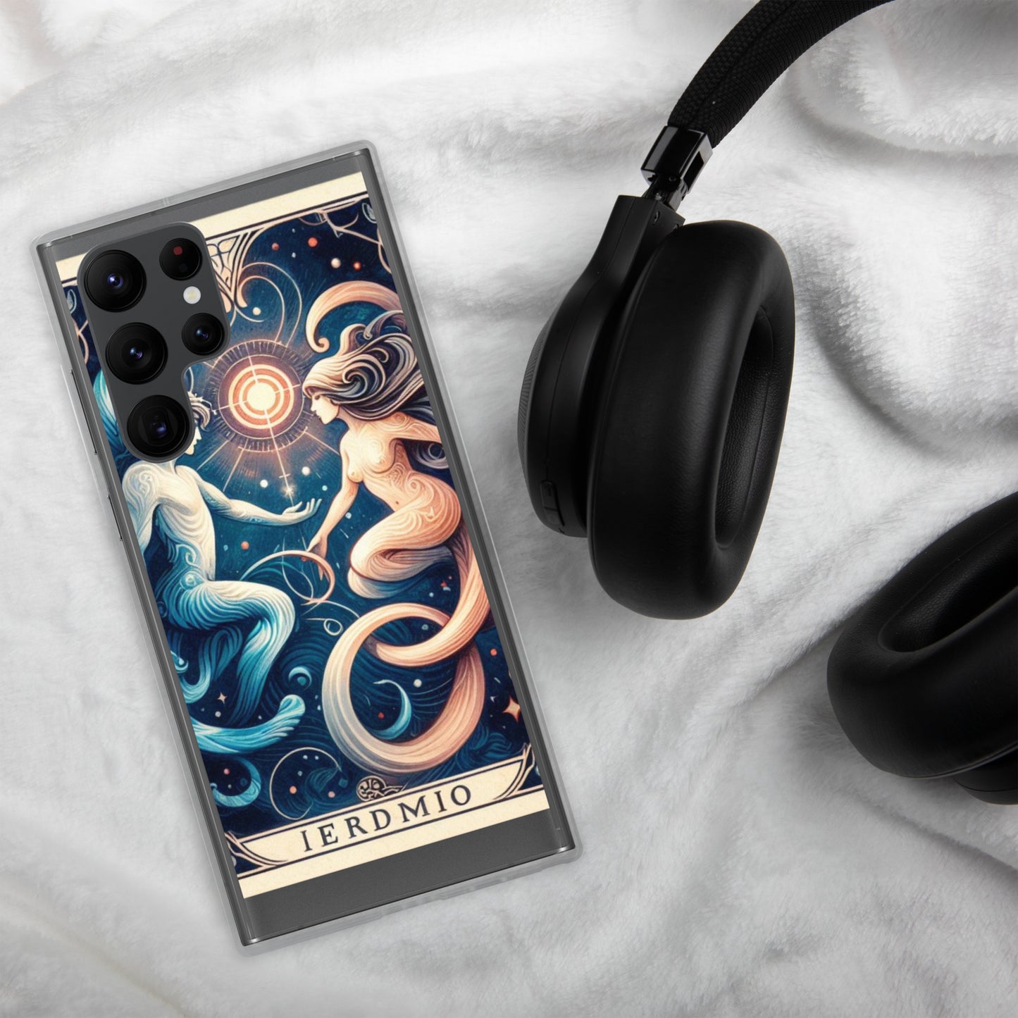 All 12 zodiac signs Samsung clear case with cosmic celestial design featuring Aries Taurus Gemini Cancer Leo Virgo Libra Scorpio Sagittarius Capricorn Aquarius Pisces astrology symbols
