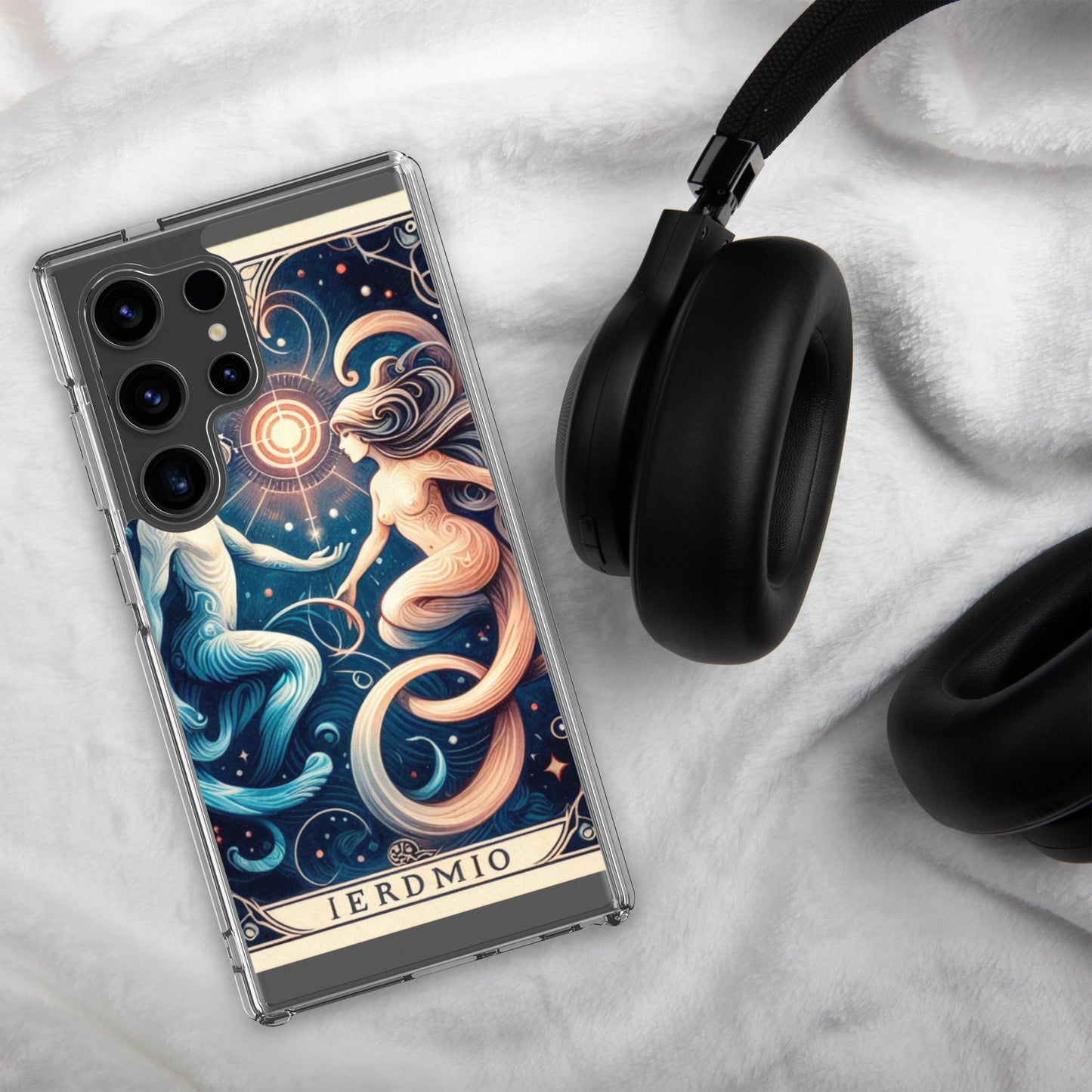 All 12 zodiac signs Samsung clear case with cosmic celestial design featuring Aries Taurus Gemini Cancer Leo Virgo Libra Scorpio Sagittarius Capricorn Aquarius Pisces astrology symbols
