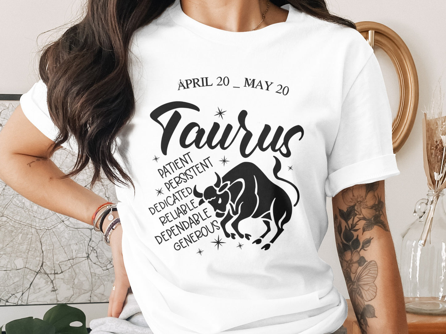 Taurus Bull Zodiac Traits Women's T-shirt Design