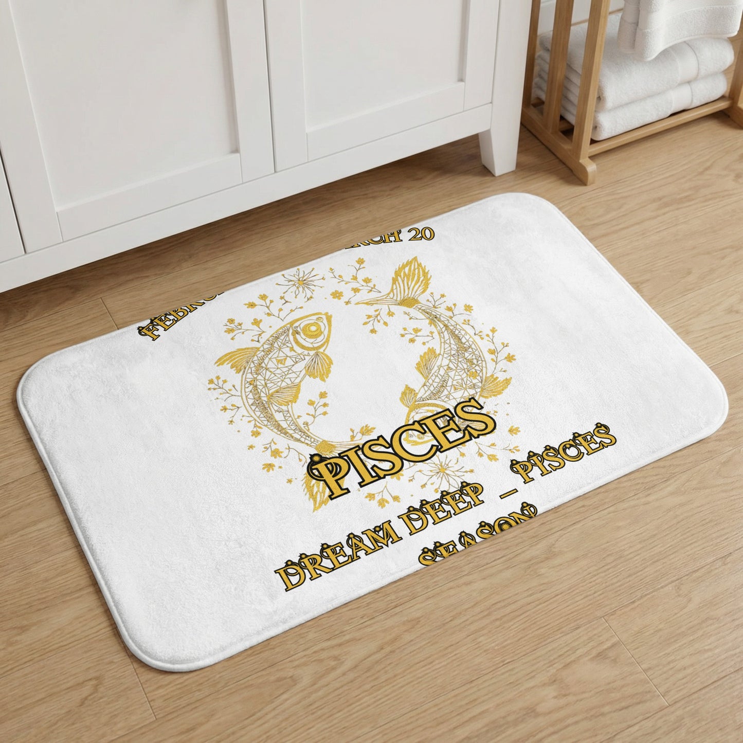 Pisces Zodiac Dream Deep Season Bath Mat