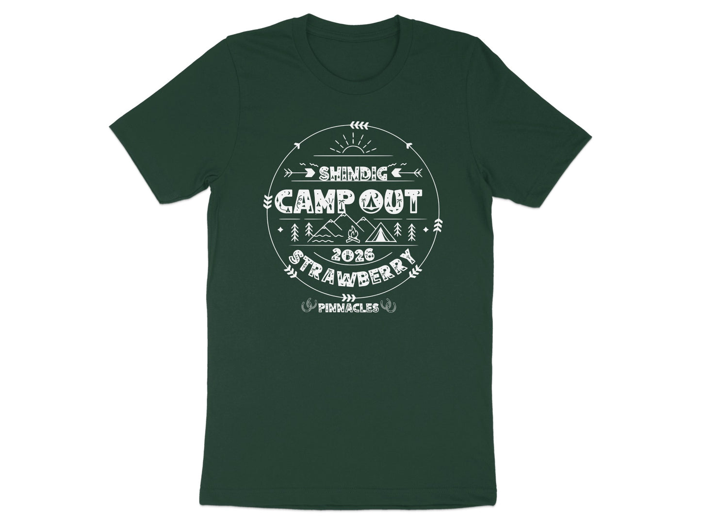 Shindig Camp Out 2026 Strawberry Pinnacles T-Shirt