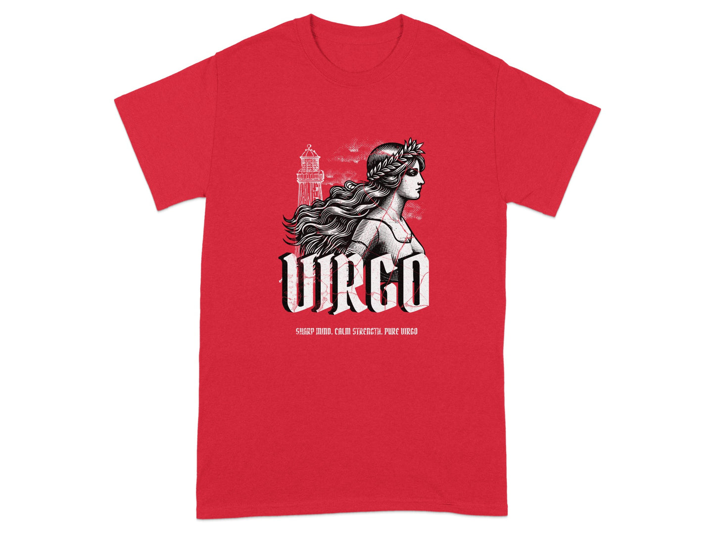 Red Virgo Zodiac Goddess T-shirt product type
