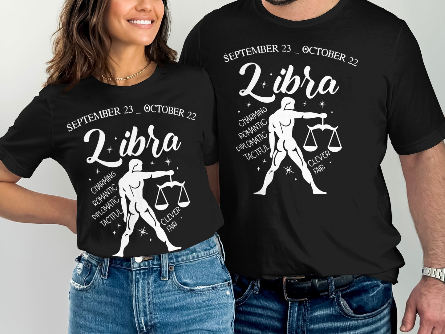 Libra Zodiac Sign September 23 - October 22 T-Shirt