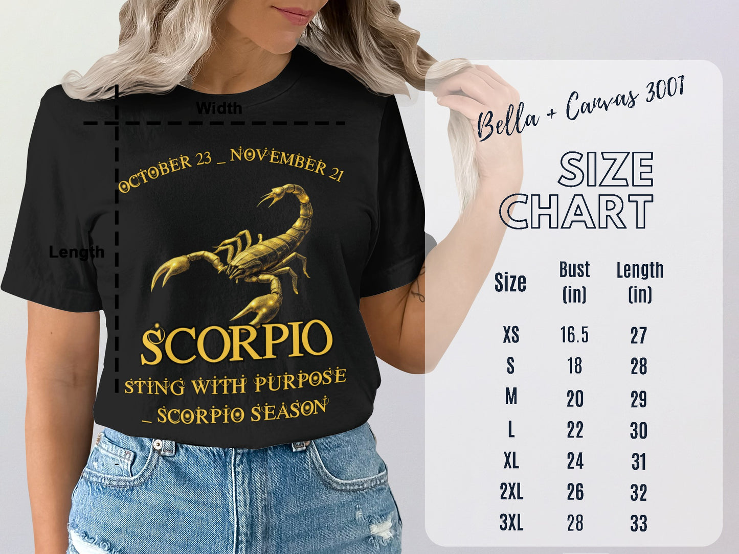 Scorpio Sting With Purpose Zodiac T-Shirt for Scorpio Season