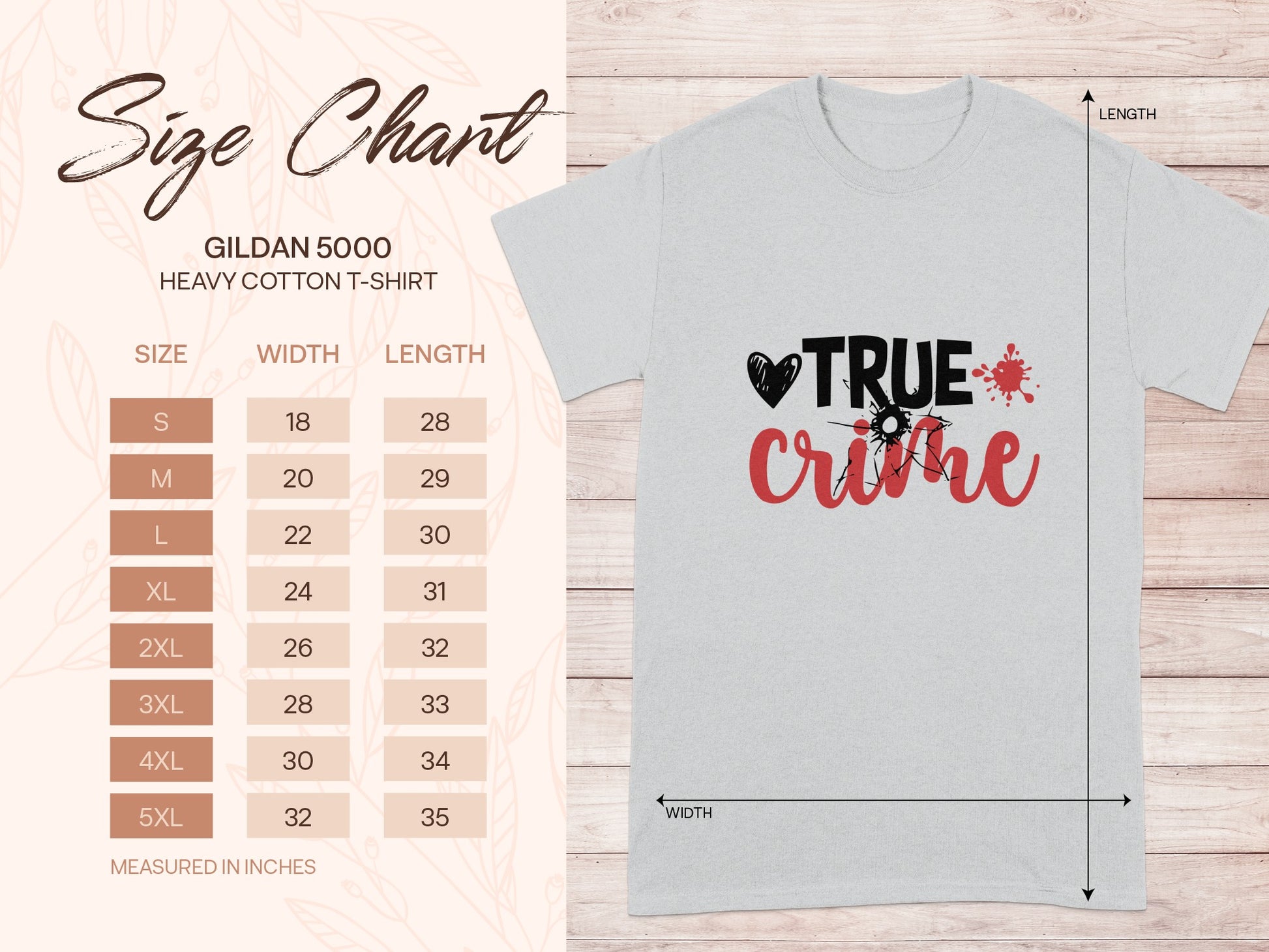 True Crime Gildan 5000 Graphic T-Shirt product type