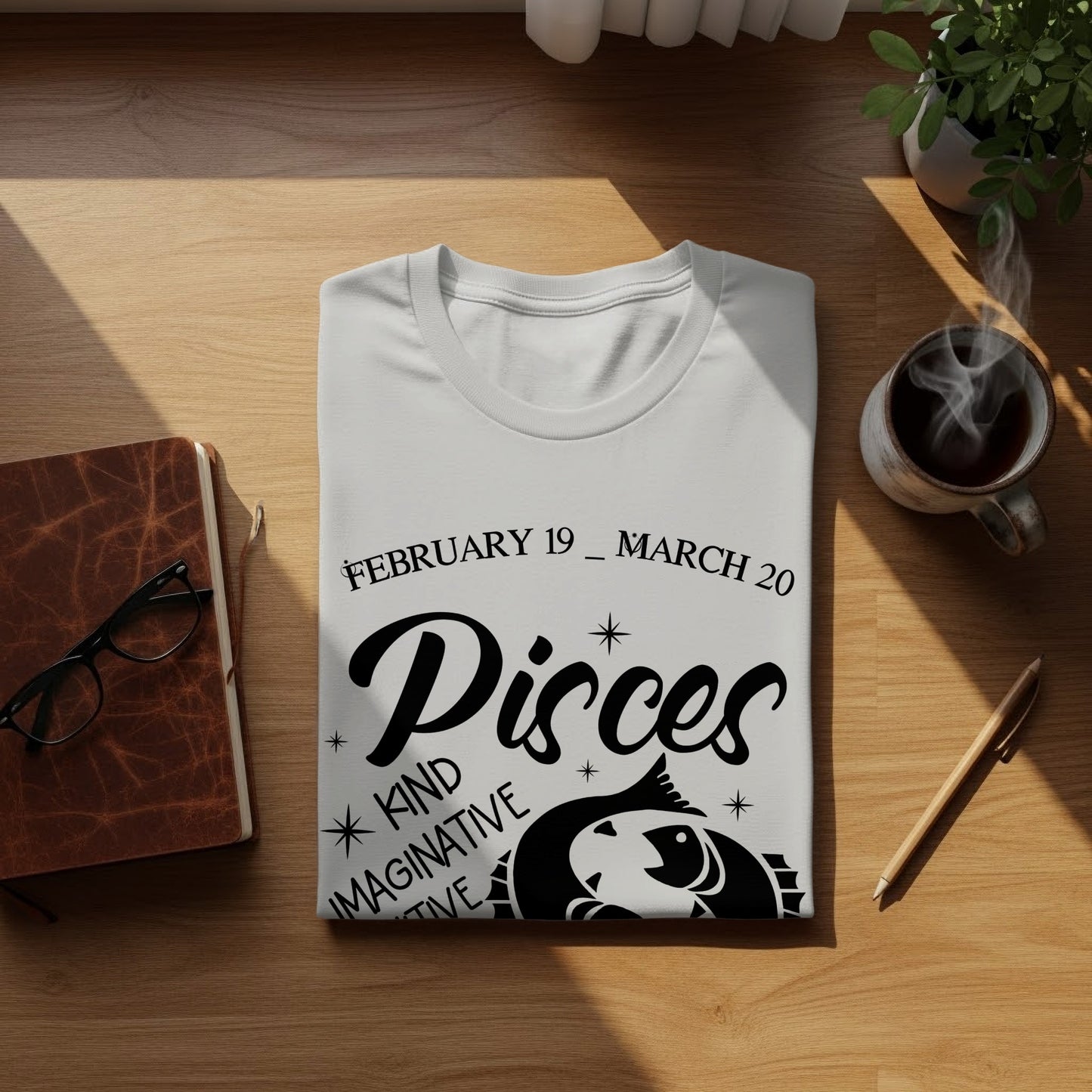 February 19 March 20 Pisces Zodiac Sign T-Shirt
