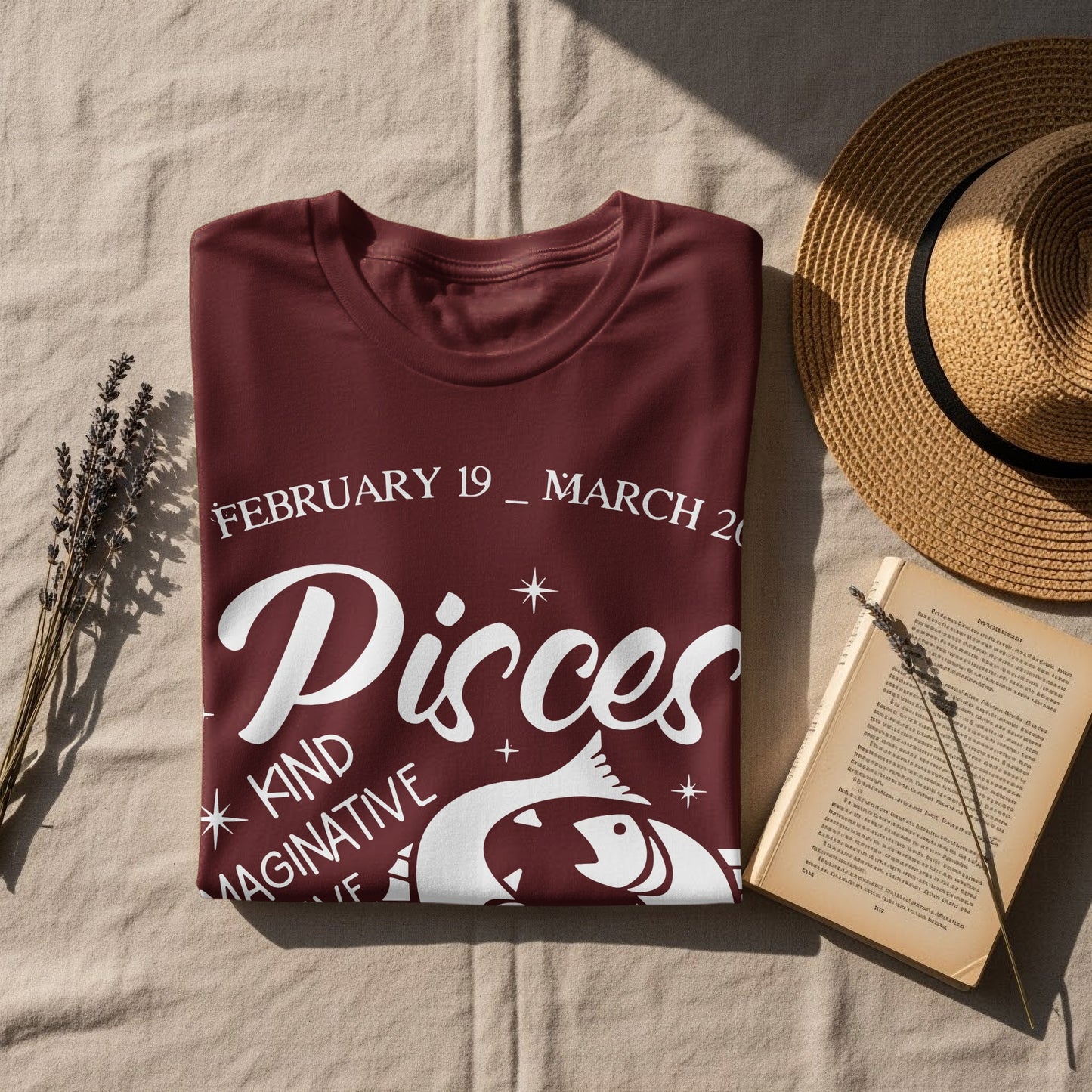Pisces Zodiac Horoscope Design T-Shirt for Astrology Fans