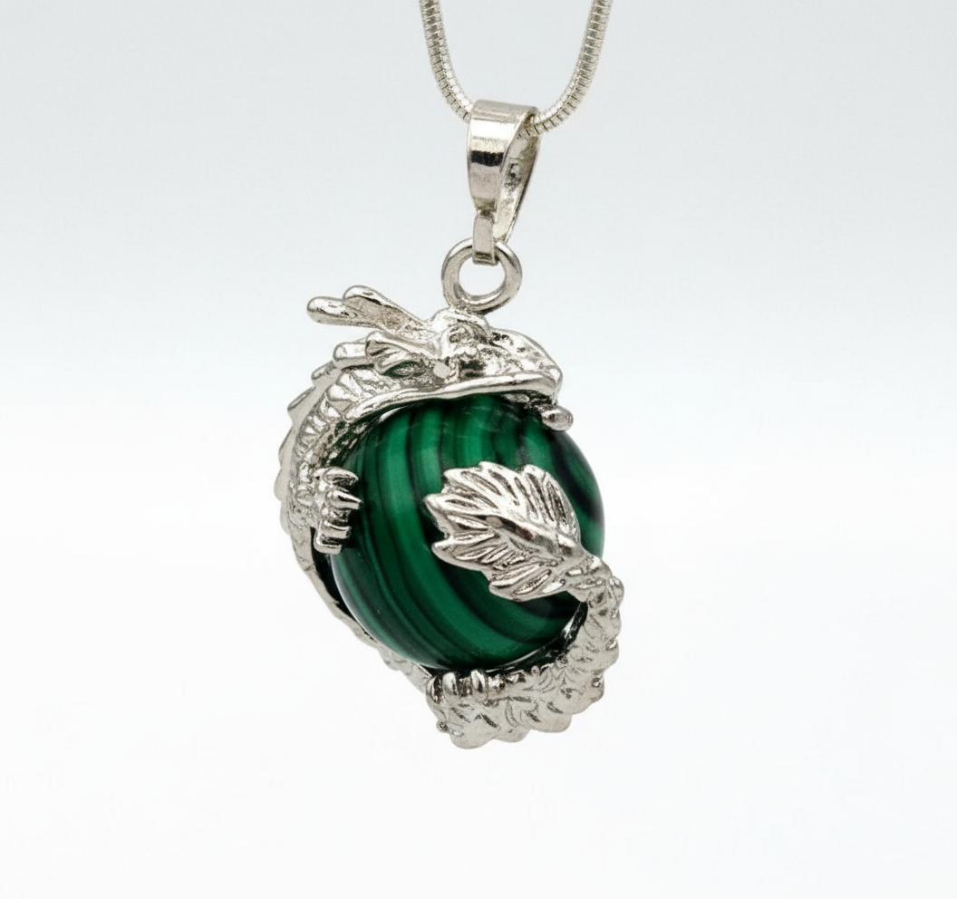 Dragon Necklace 45-Degree View