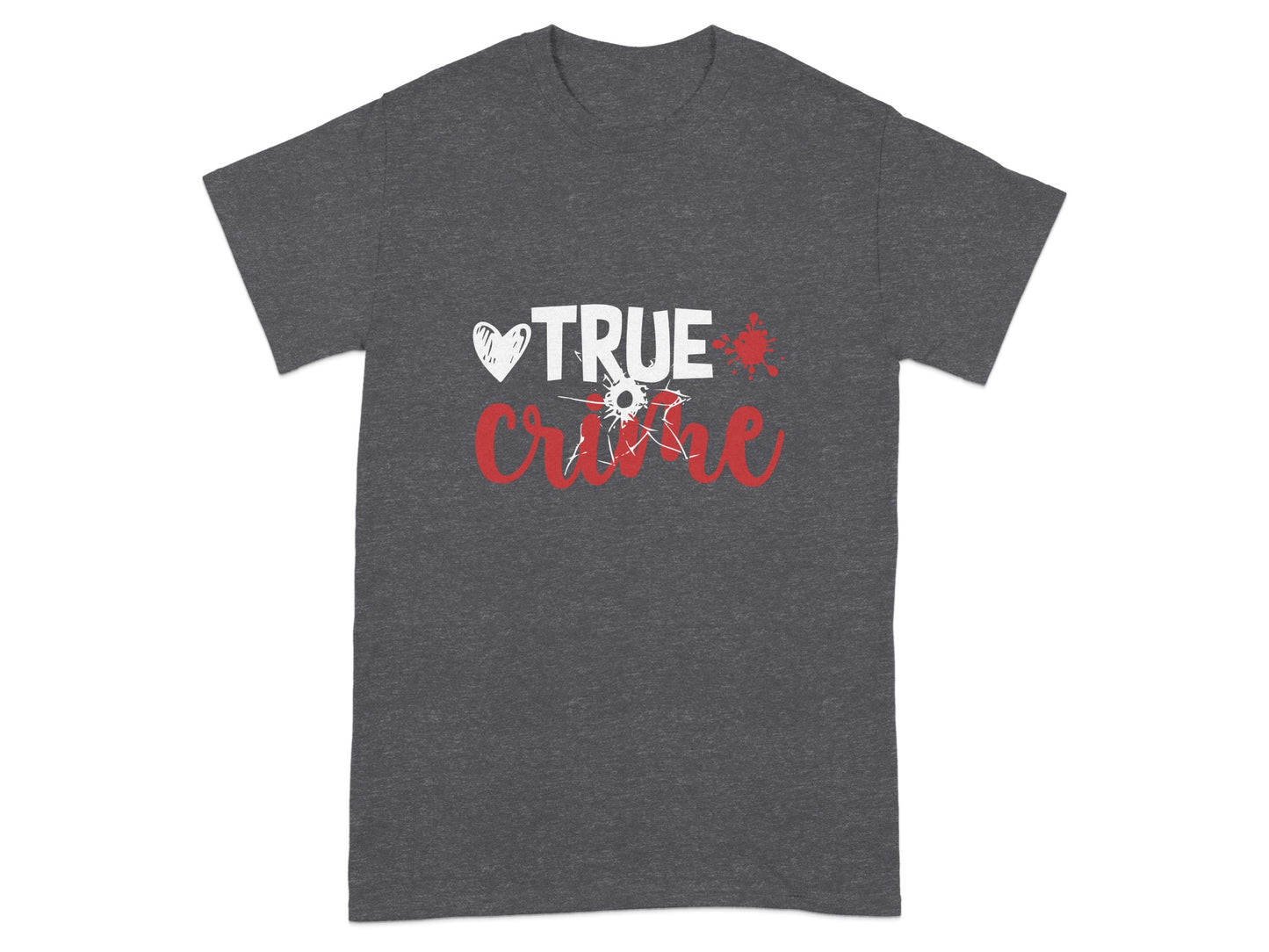 True Crime Heart Bullet Hole Graphic Murder Mystery product type