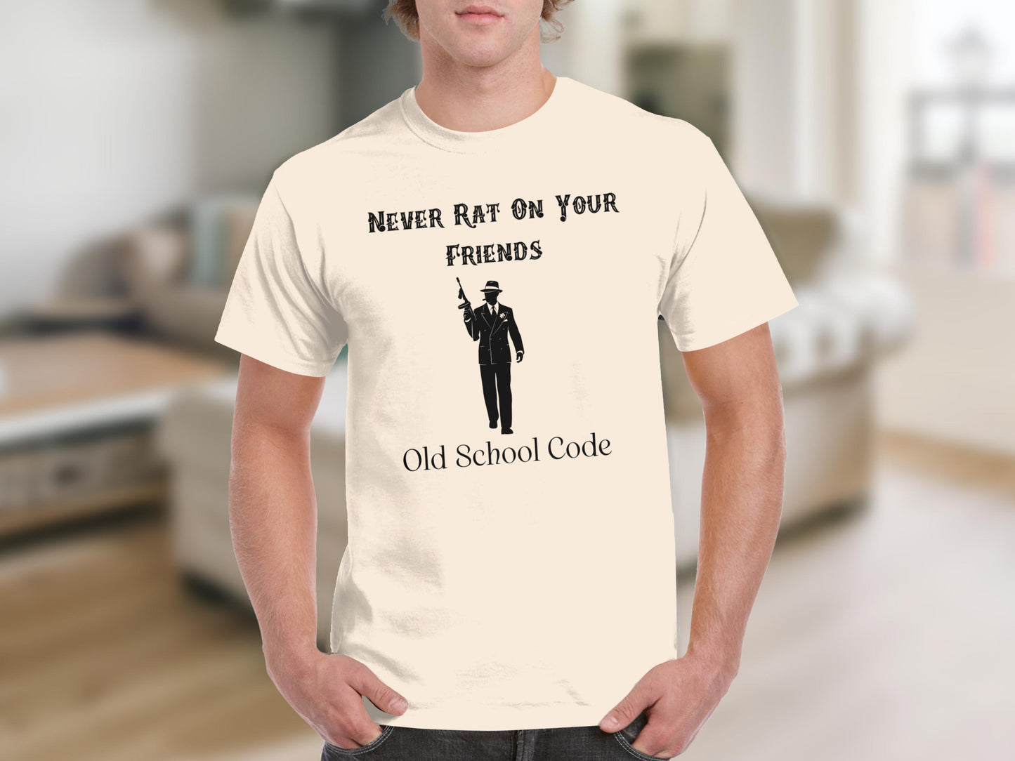 Never Rat On Your Friends Old School Code T-shirt product type