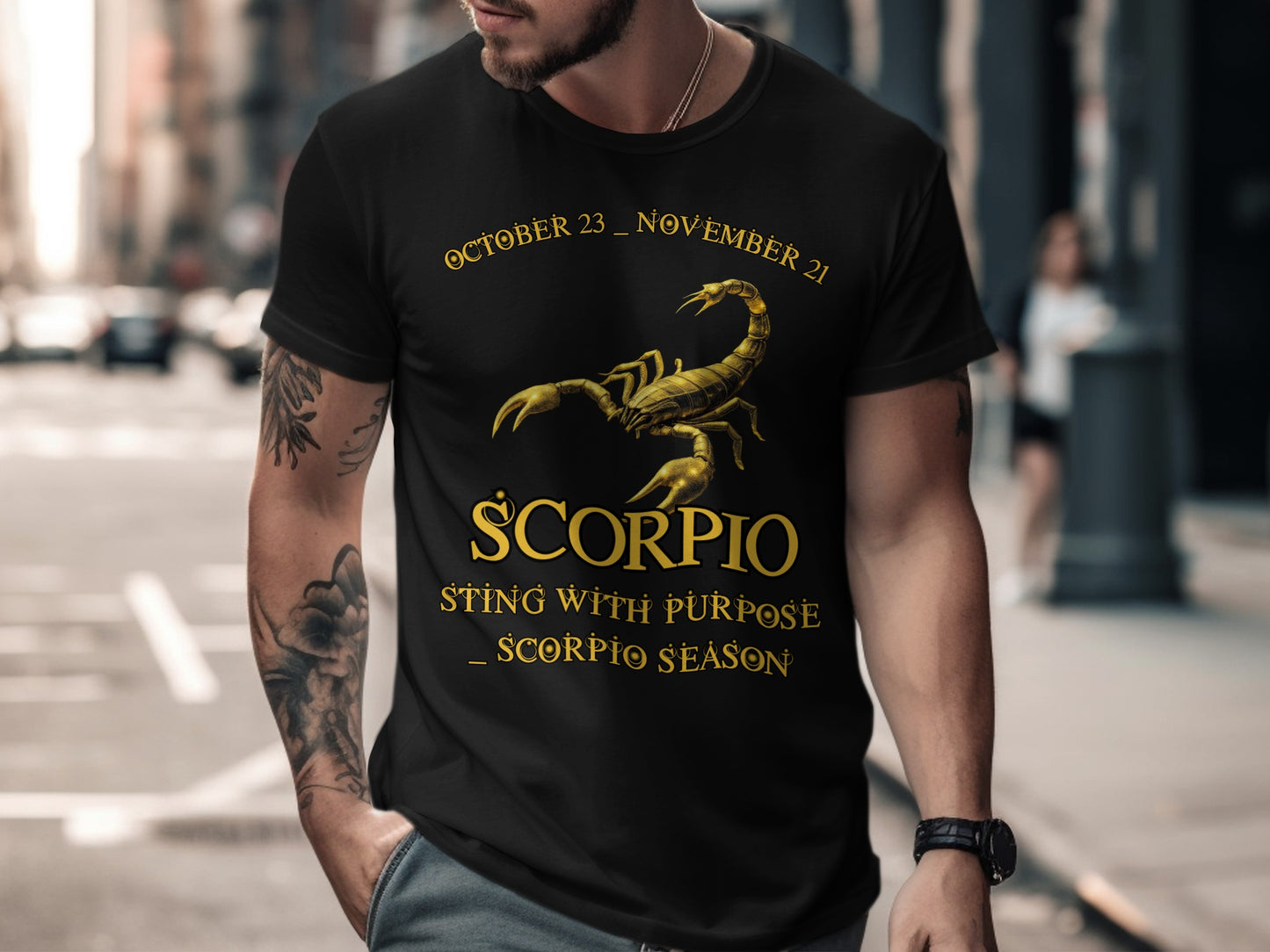 Scorpio Season Sting with Purpose Zodiac Shirt
