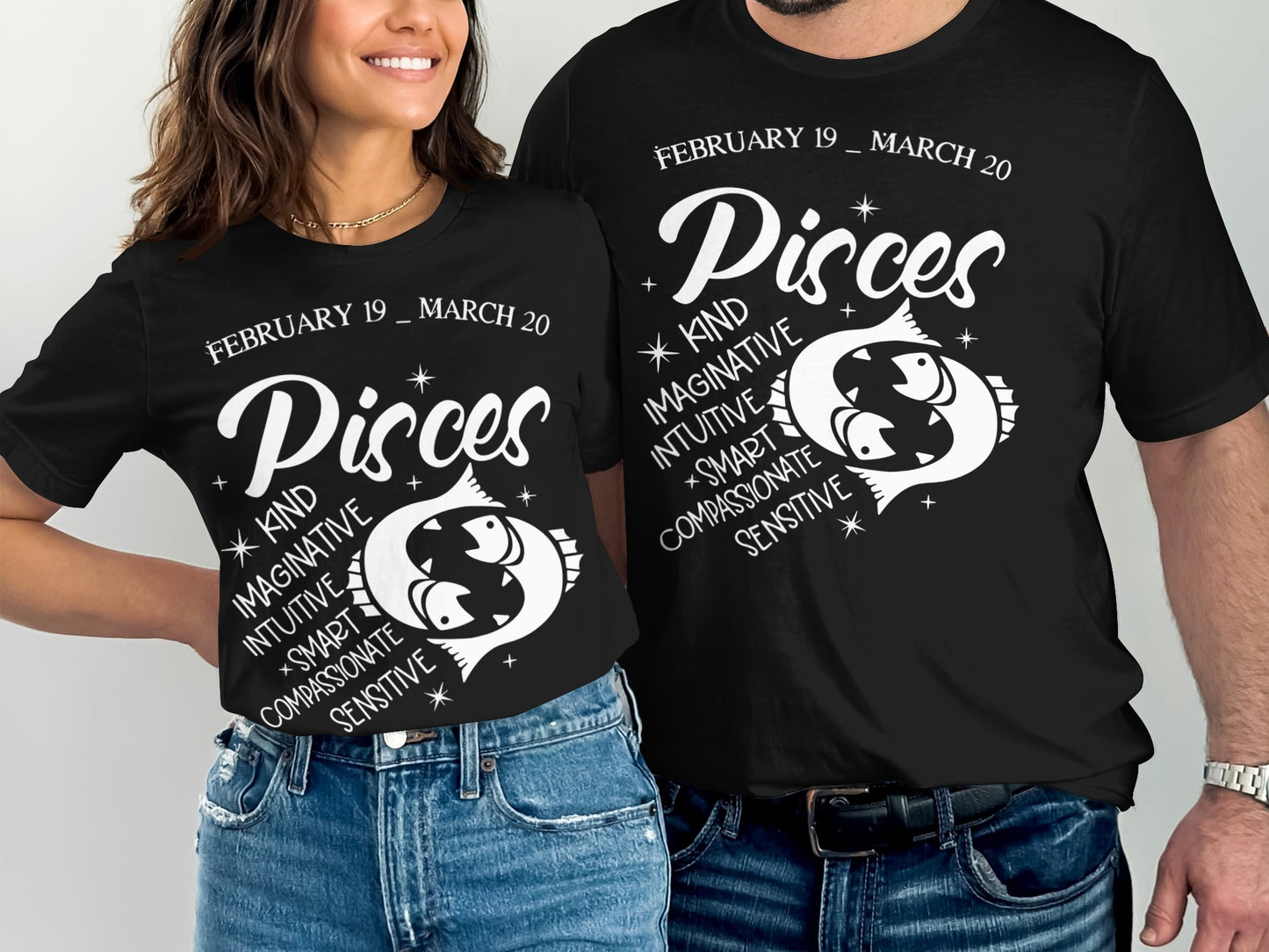 Pisces Zodiac T-Shirt February 19 - March 20 Tee