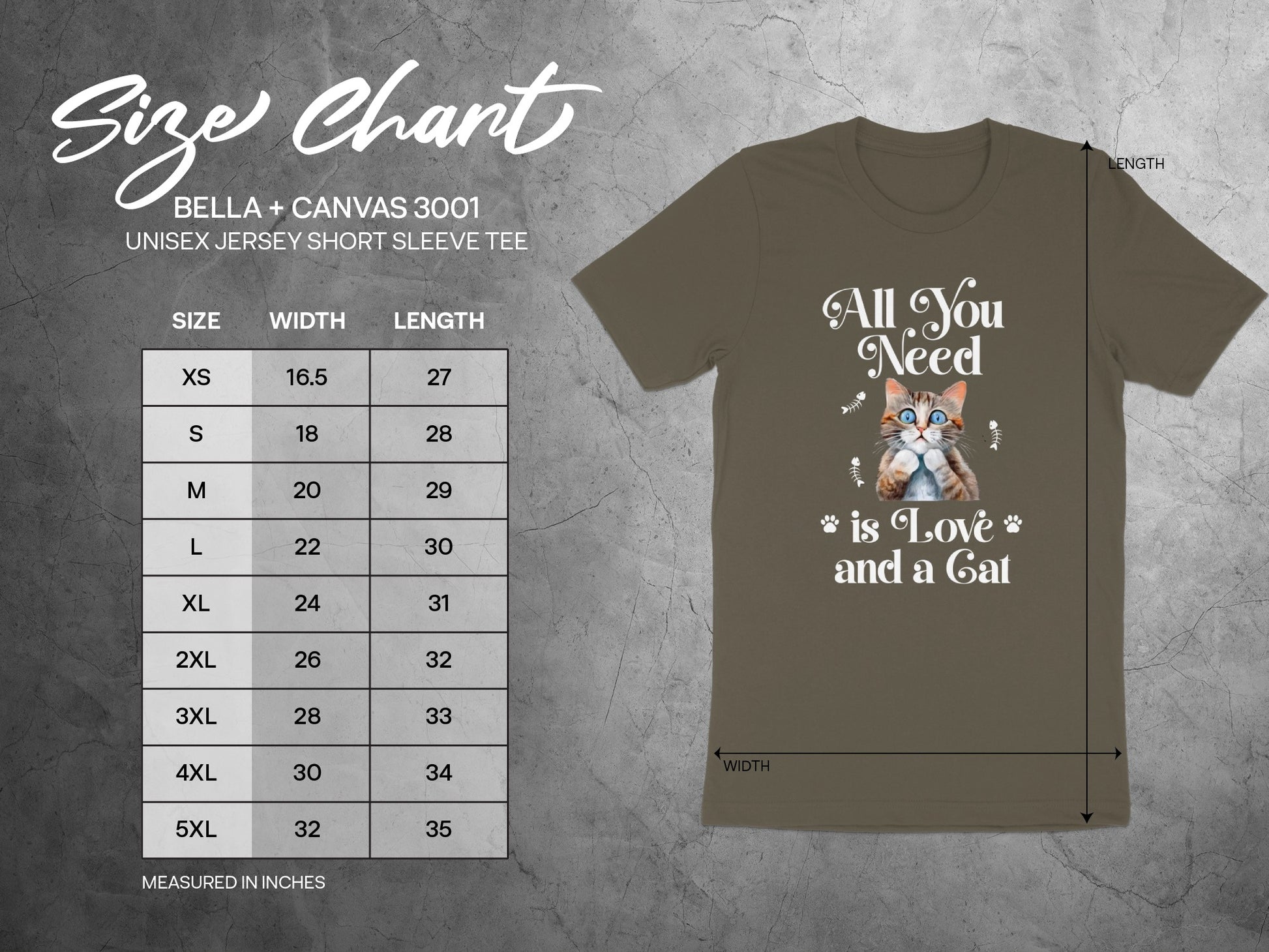 All You Need is Love and a Cat Unisex Jersey Short Sleeve Tee