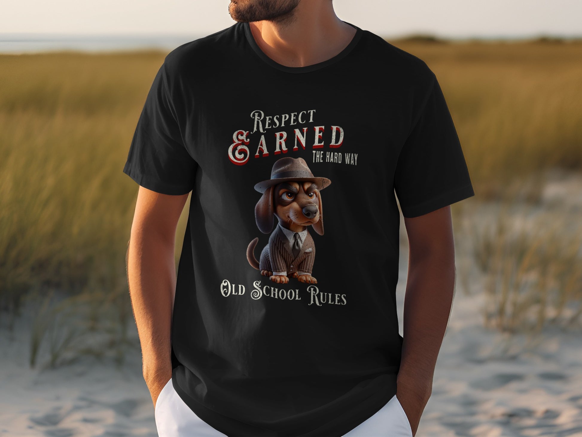 Respect Earned Hard Way Old School Rules Dog product type