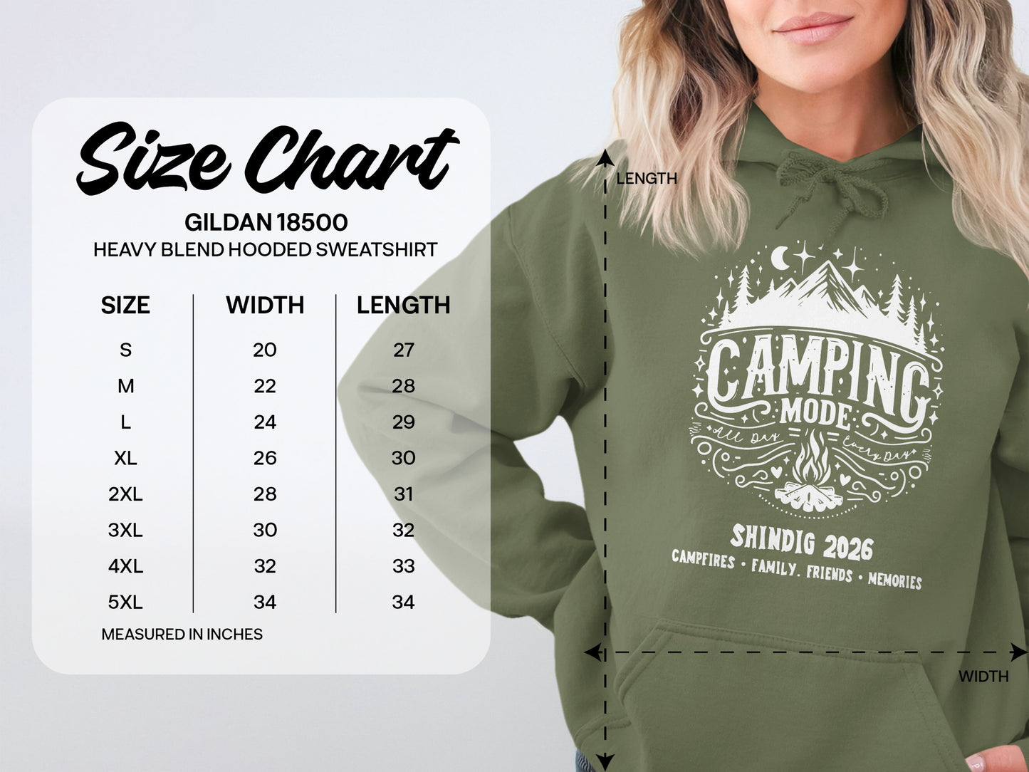 Camping Mode Shindig 2026 Heavy Blend Hooded Sweatshirt