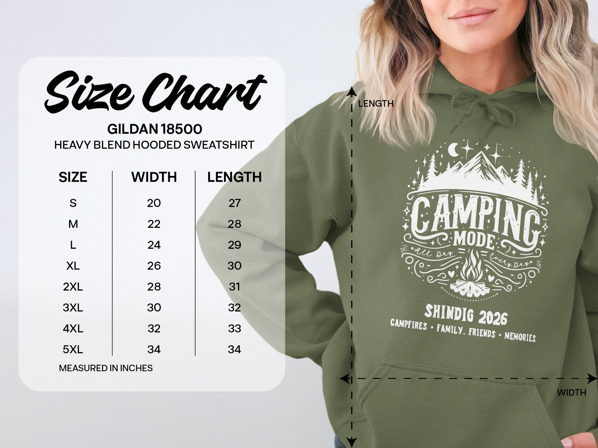 Camping Mode Shindig 2026 Heavy Blend Hooded Sweatshirt