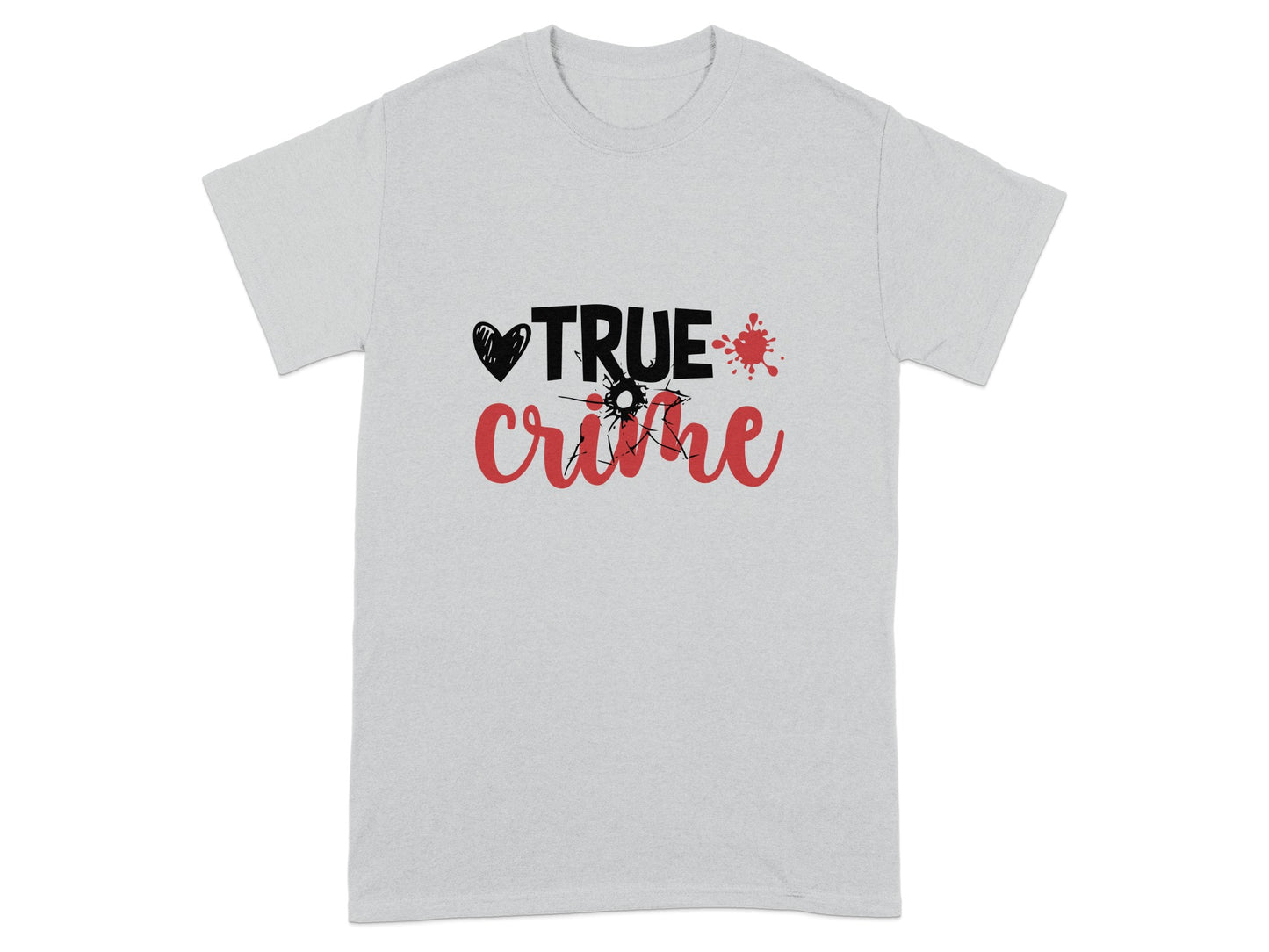 True Crime Heart Splatter Graphic Design T-Shirt product type