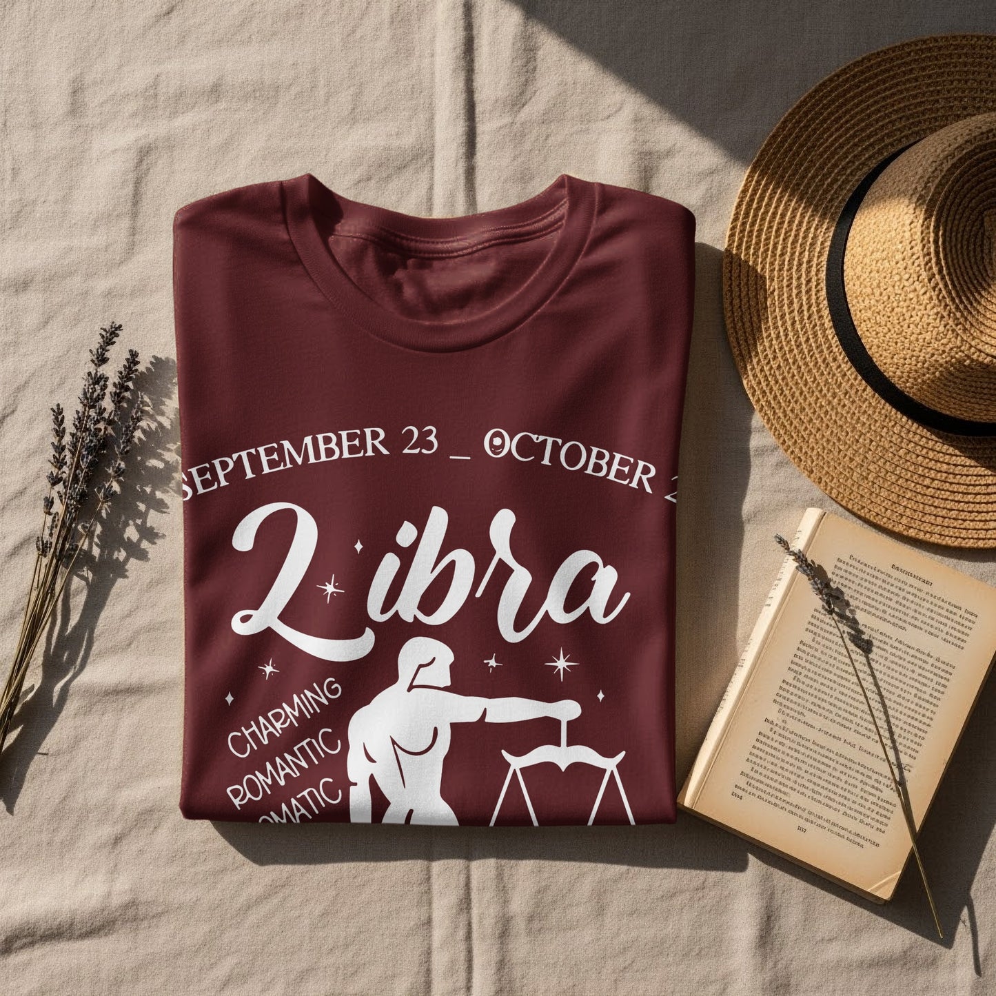 Libra Horoscope Zodiac Sign T-Shirt for Astrology Lovers