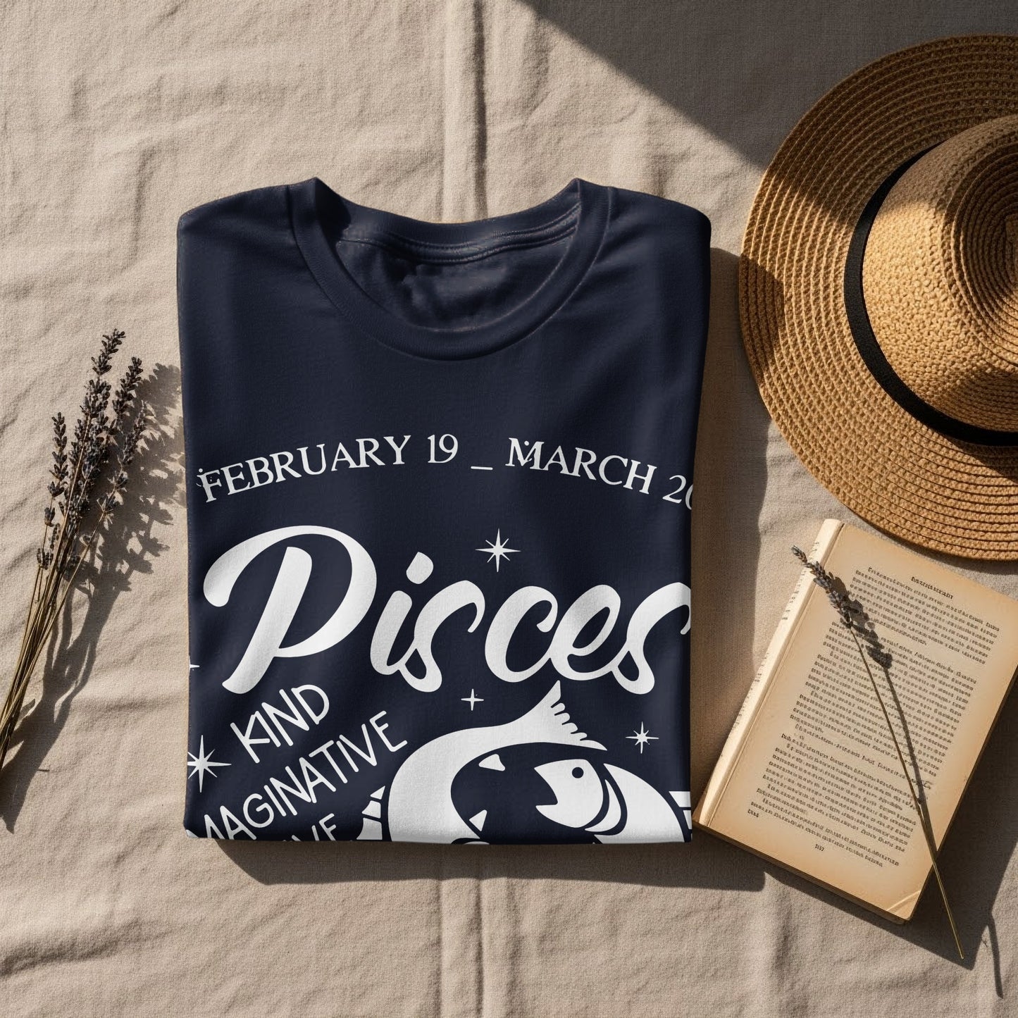 Pisces Zodiac Sign February March Horoscope T-Shirt