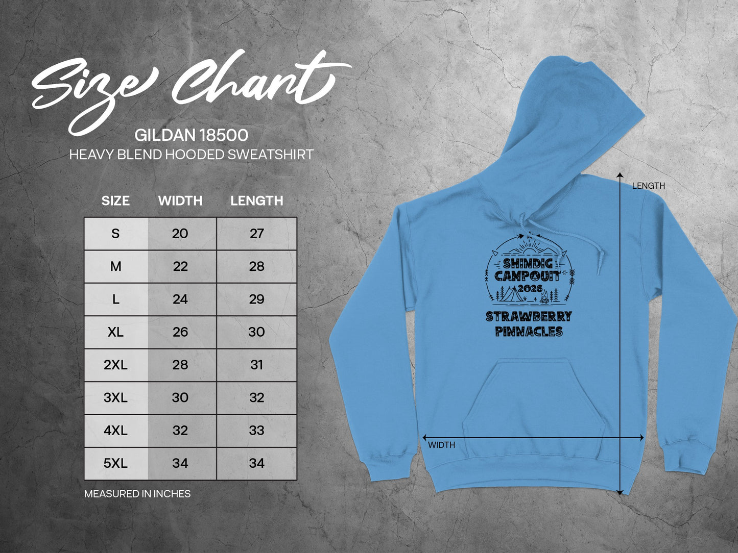 Shindig Campout 2026 Strawberry Pinnacles Sweatshirt