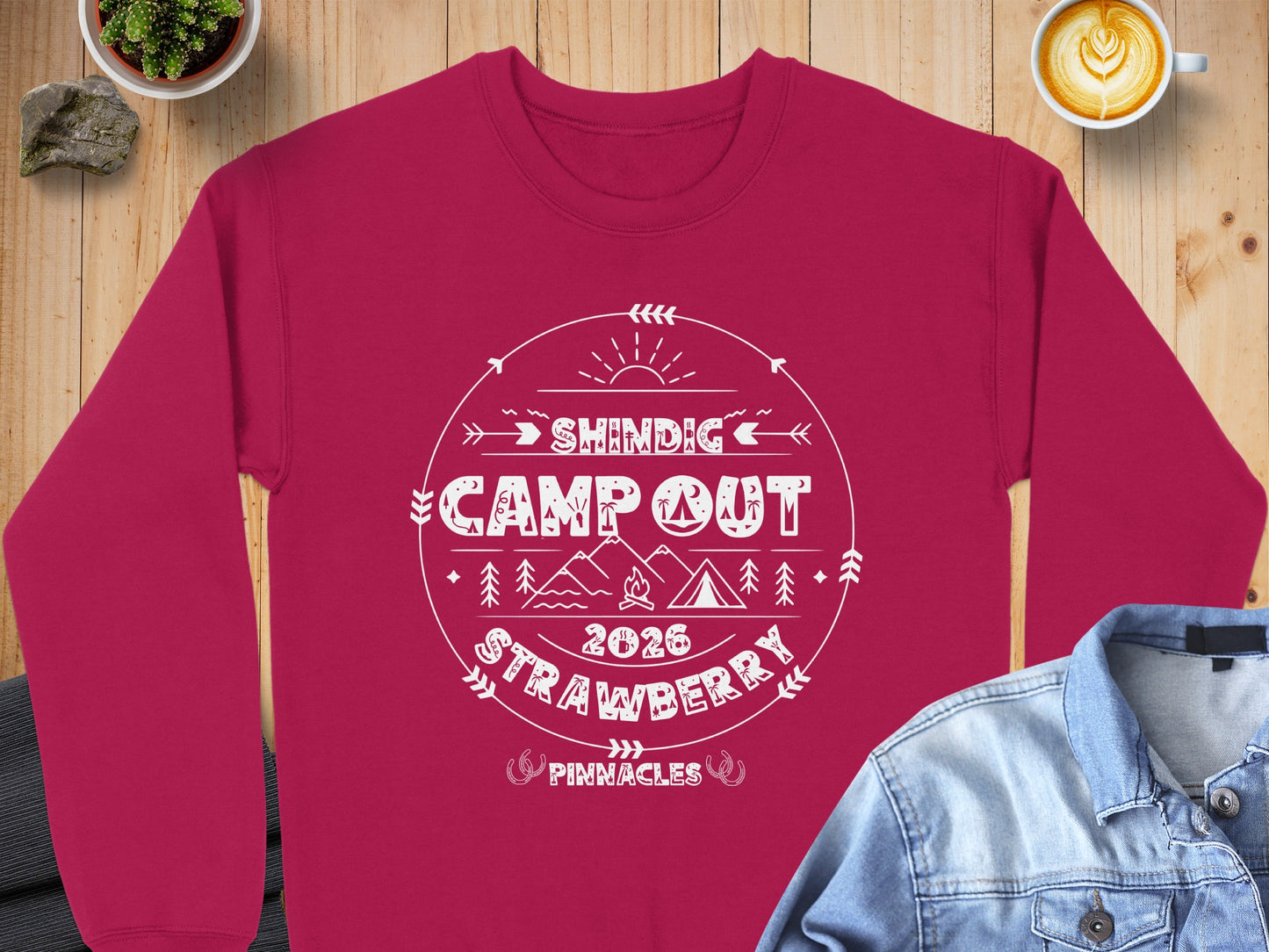 Shindig Camp Out 2026 Strawberry Pinnacles Sweatshirt