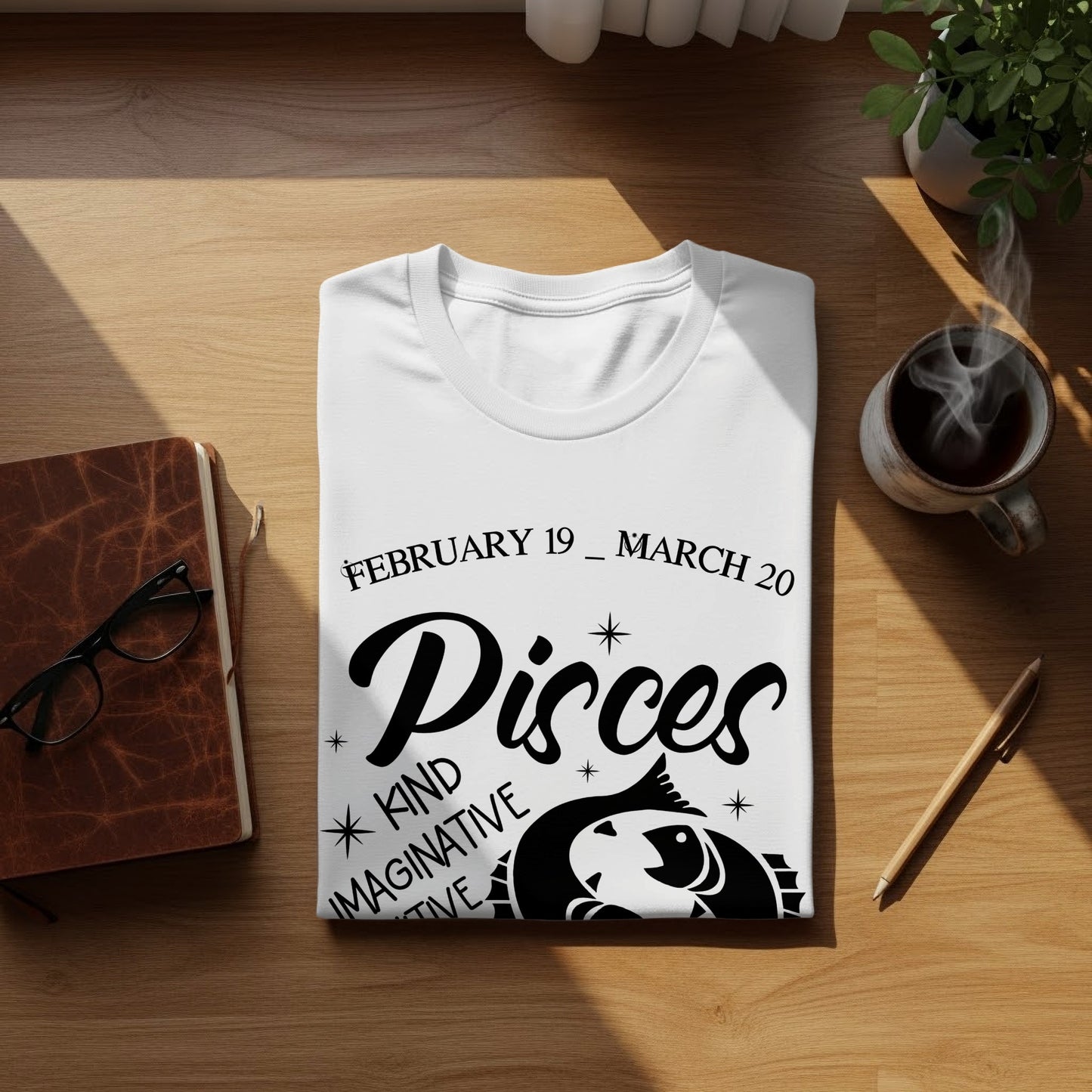February 19 - March 20 Pisces Zodiac Graphic Shirt