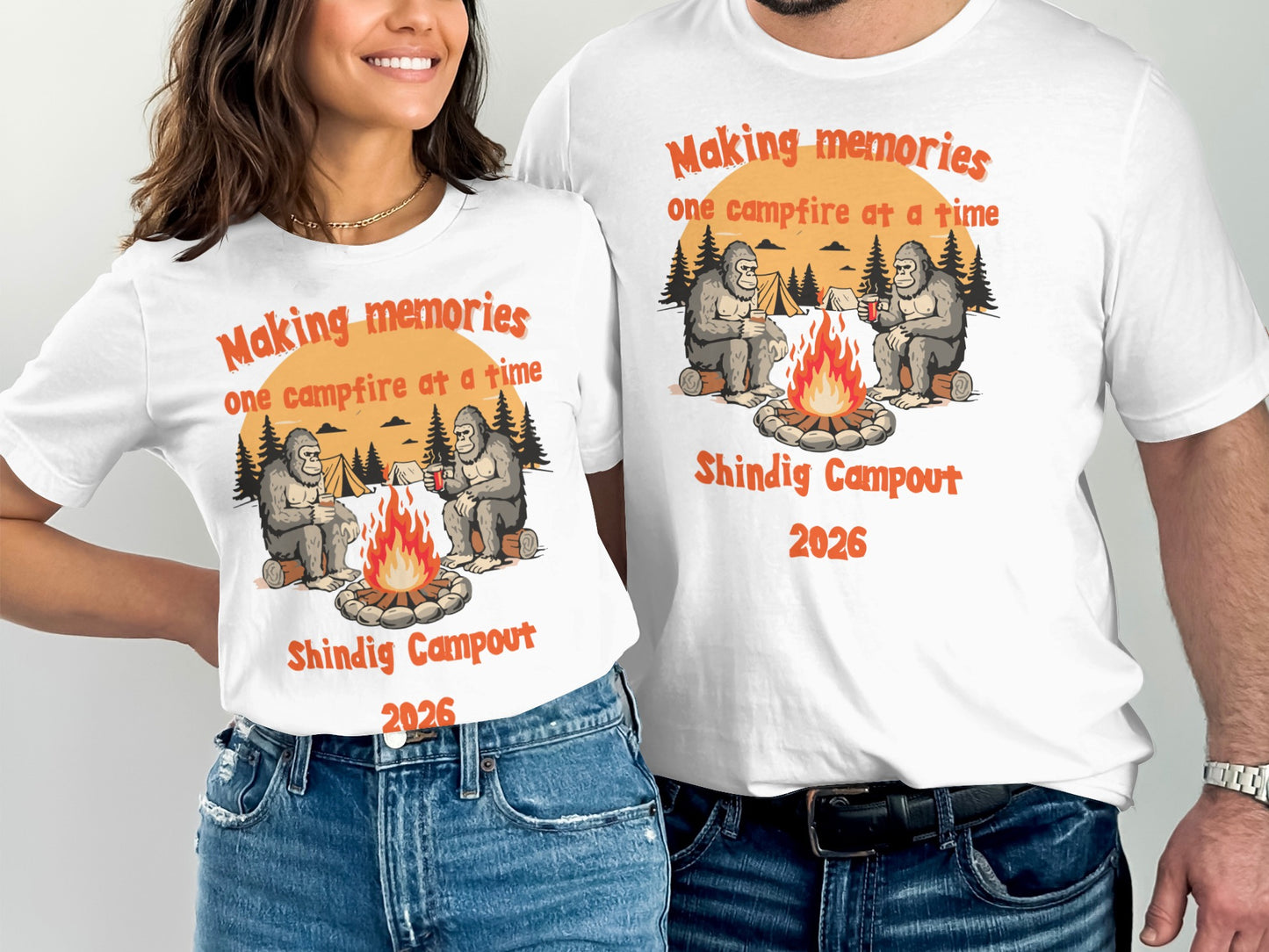 Making memories one campfire at a time Shindig Campout shirt