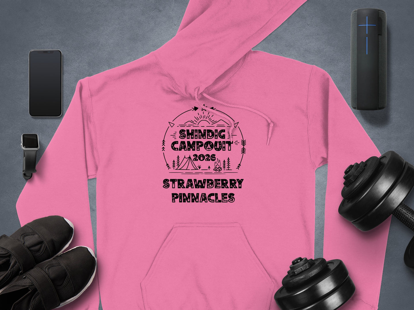 Shindig Campout 2028 Strawberry Pinnacles Hoodie