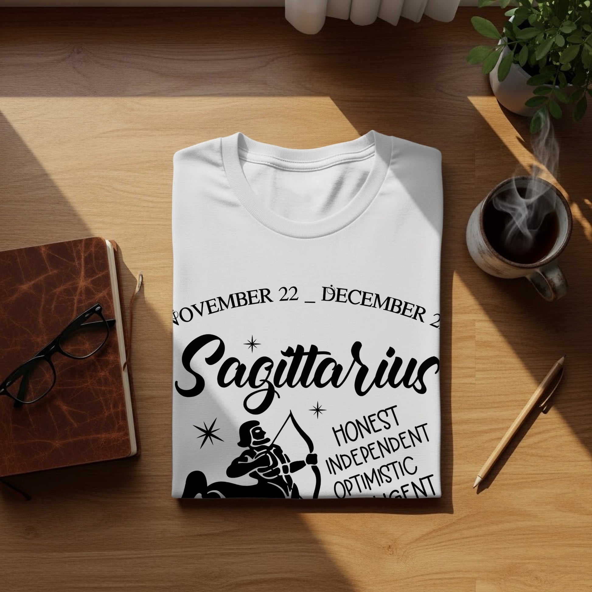 Sagittarius Zodiac Honest Independent Optimistic T-Shirt