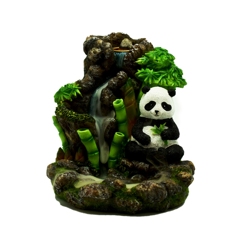 Panda Back Flow Incense Burner - Waterfall Smoke Effect