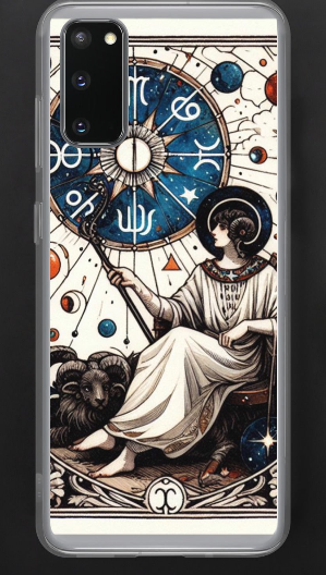 Virgo Samsung Case | Zodiac Astrology Clear Case | Maiden Tarot Design