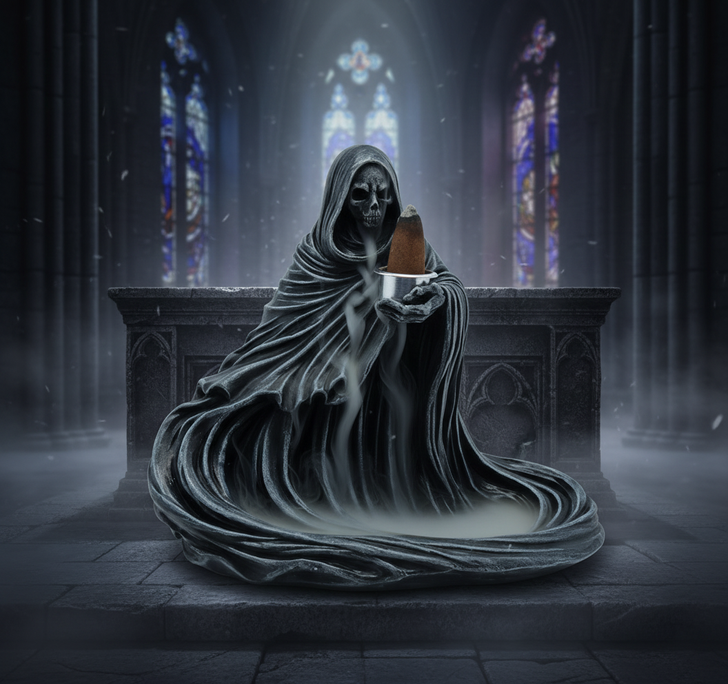 Reaper burner with smoke