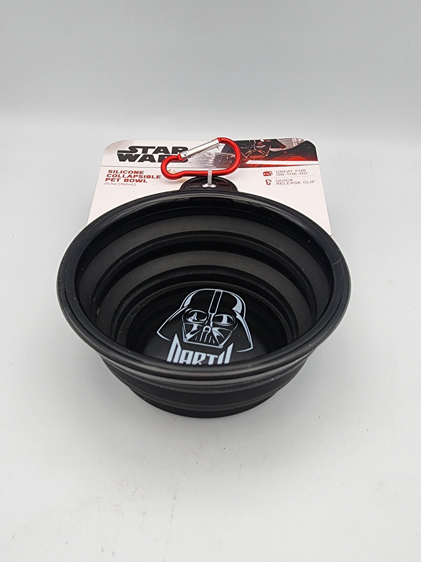 Star Wars Silicone Collapsible Pet Bowl Set 2-Pack Darth Vader & Baby Yoda