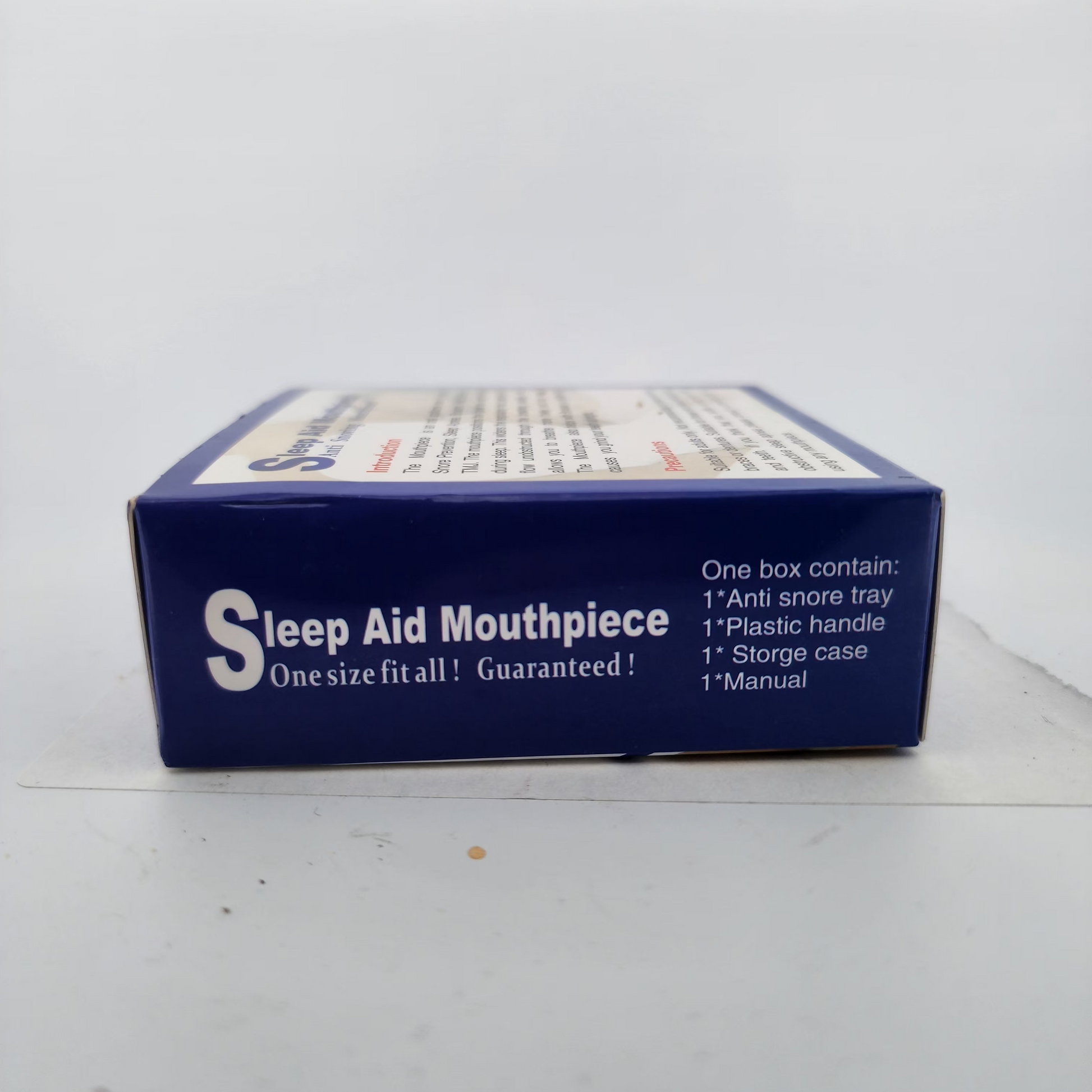 Box of Sleep Aid Mouthpiece on a white background