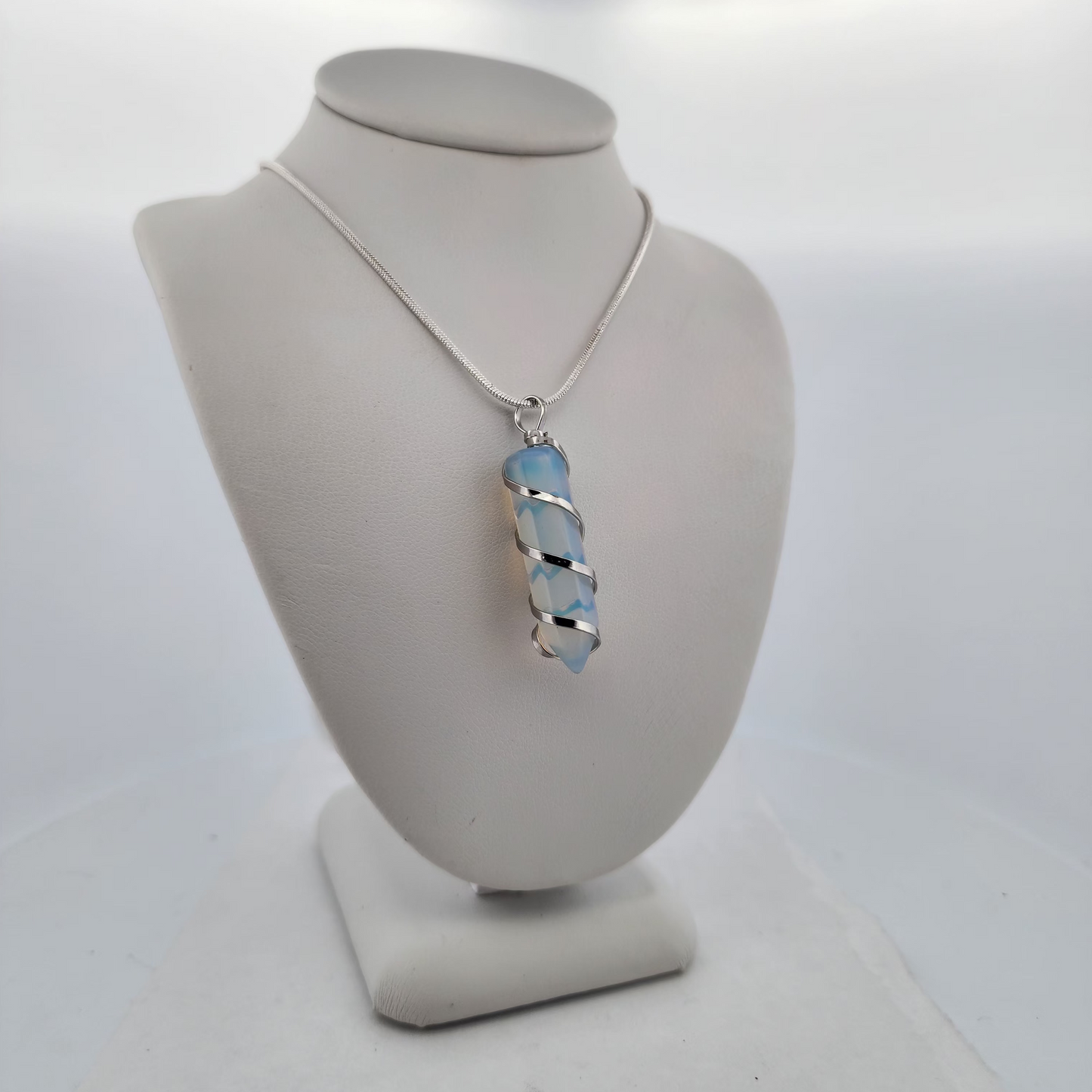 Opalite Chip Stone Pendant Necklace