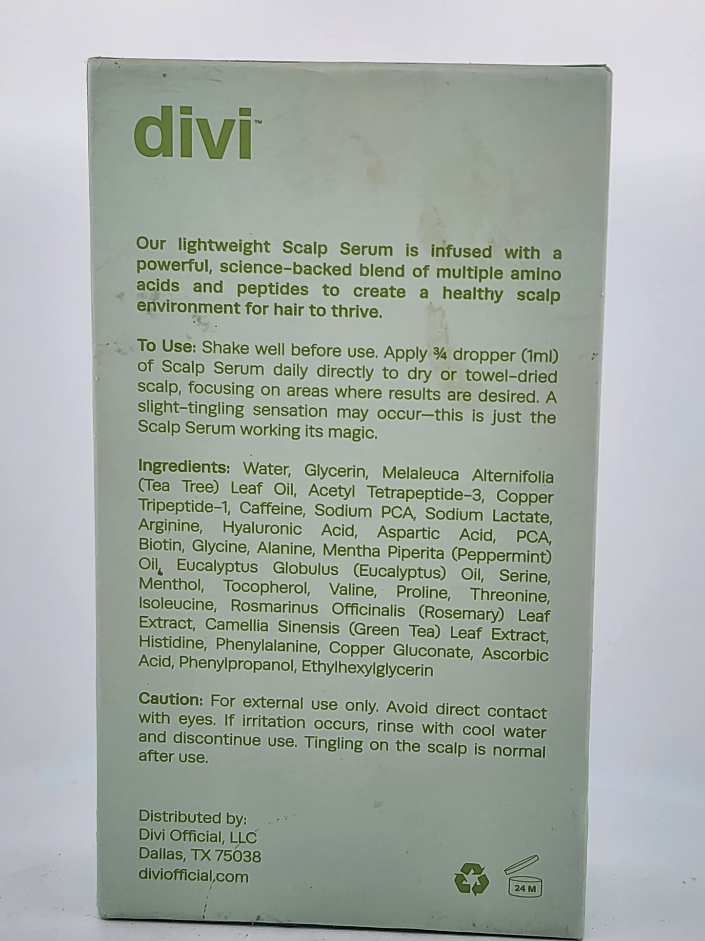 Divi Scalp Serum Revitalize + Detoxify Hair Growth Treatment 1 fl oz