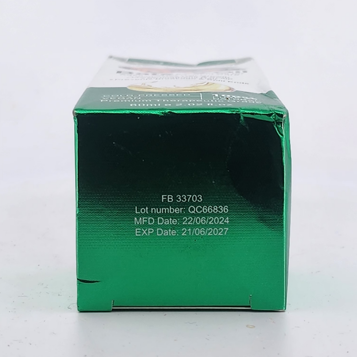 Green box with text on a white background