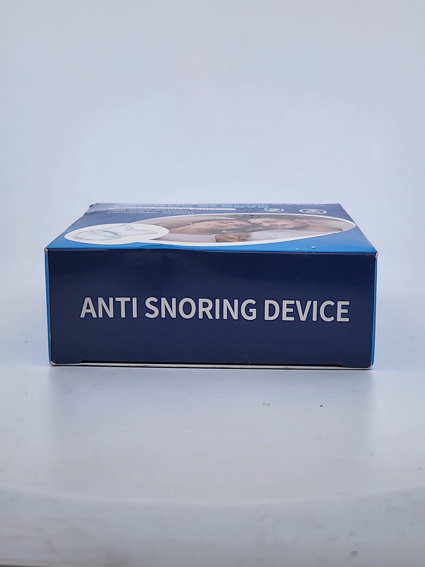 Blue box labeled 'Anti Snoring Device' on a white background